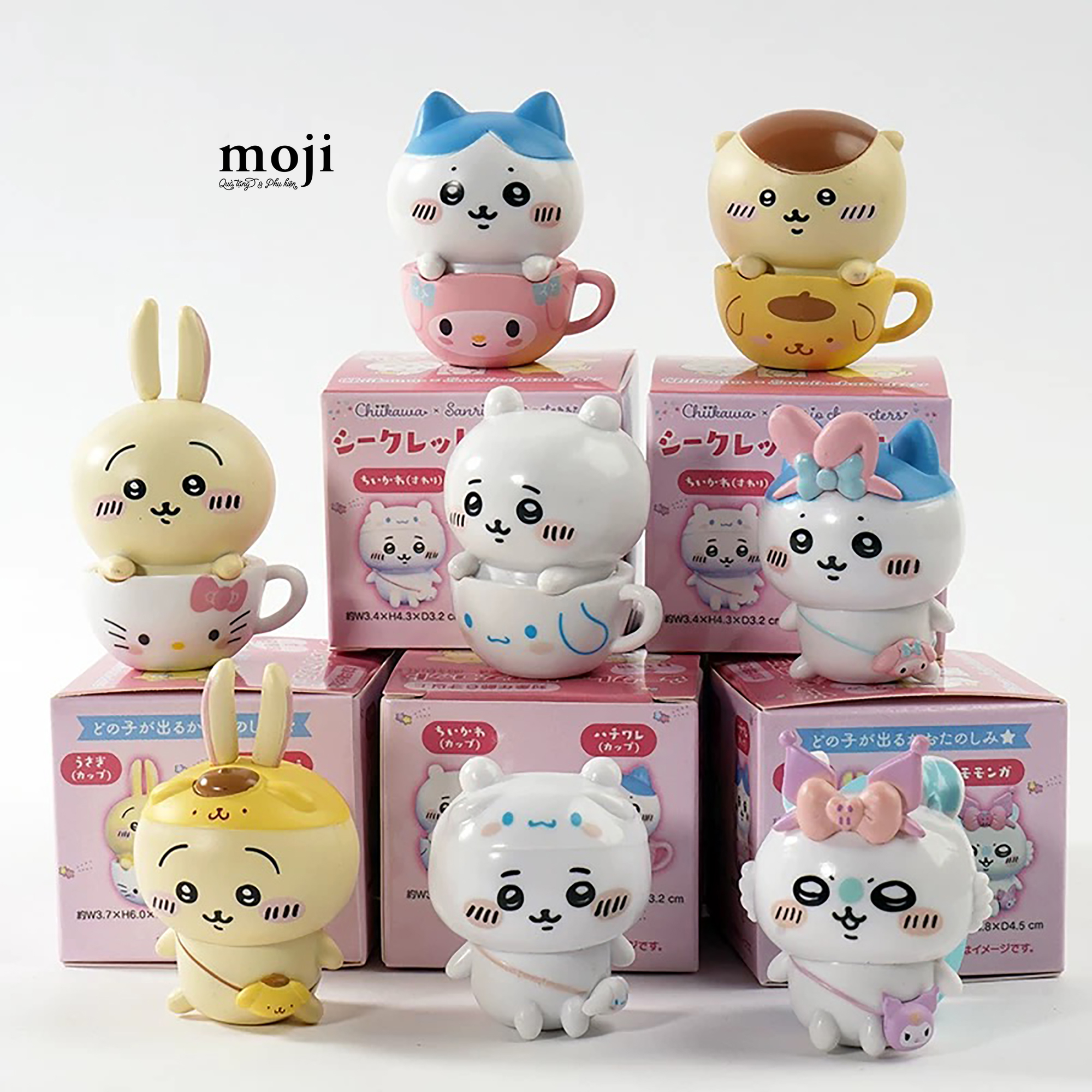 Blindbox tượng Chiikawa cosplay Sanrio family