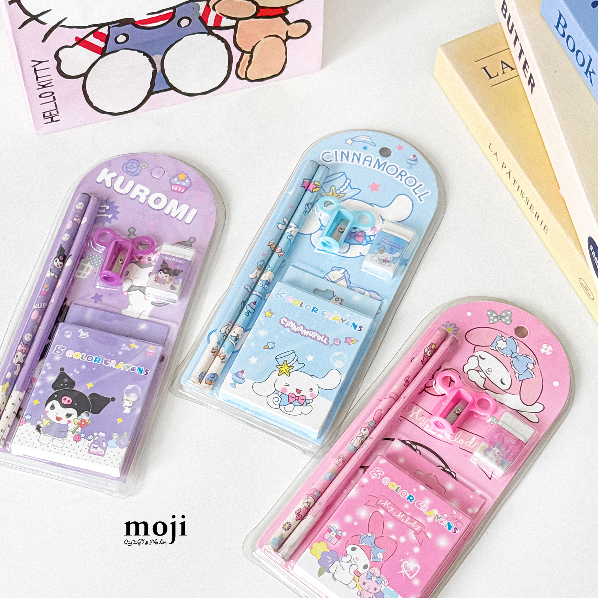 Bộ dụng cụ học tập Sanrio family happy time set5