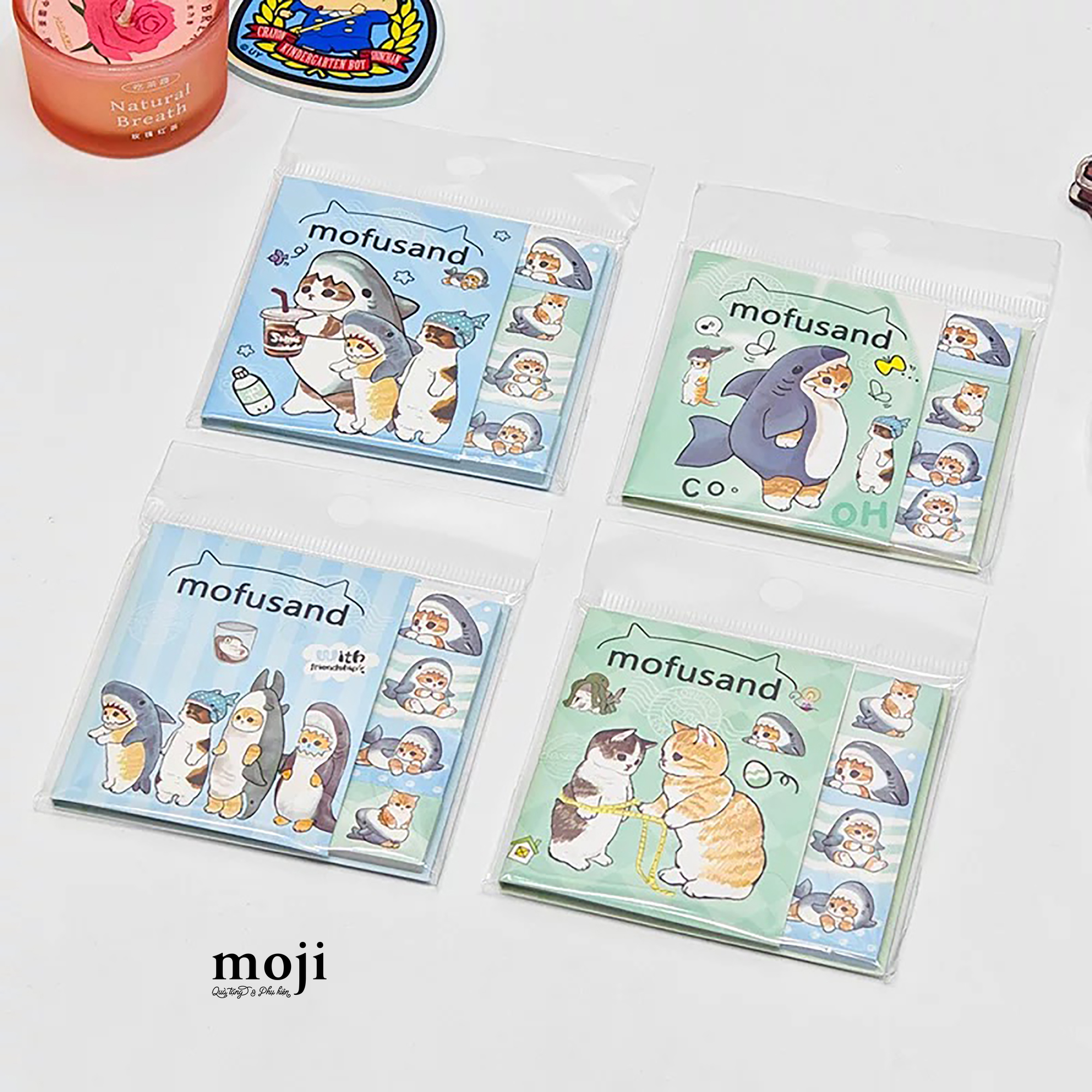 Bookmark MJ note Mofusand cat cosplay fish