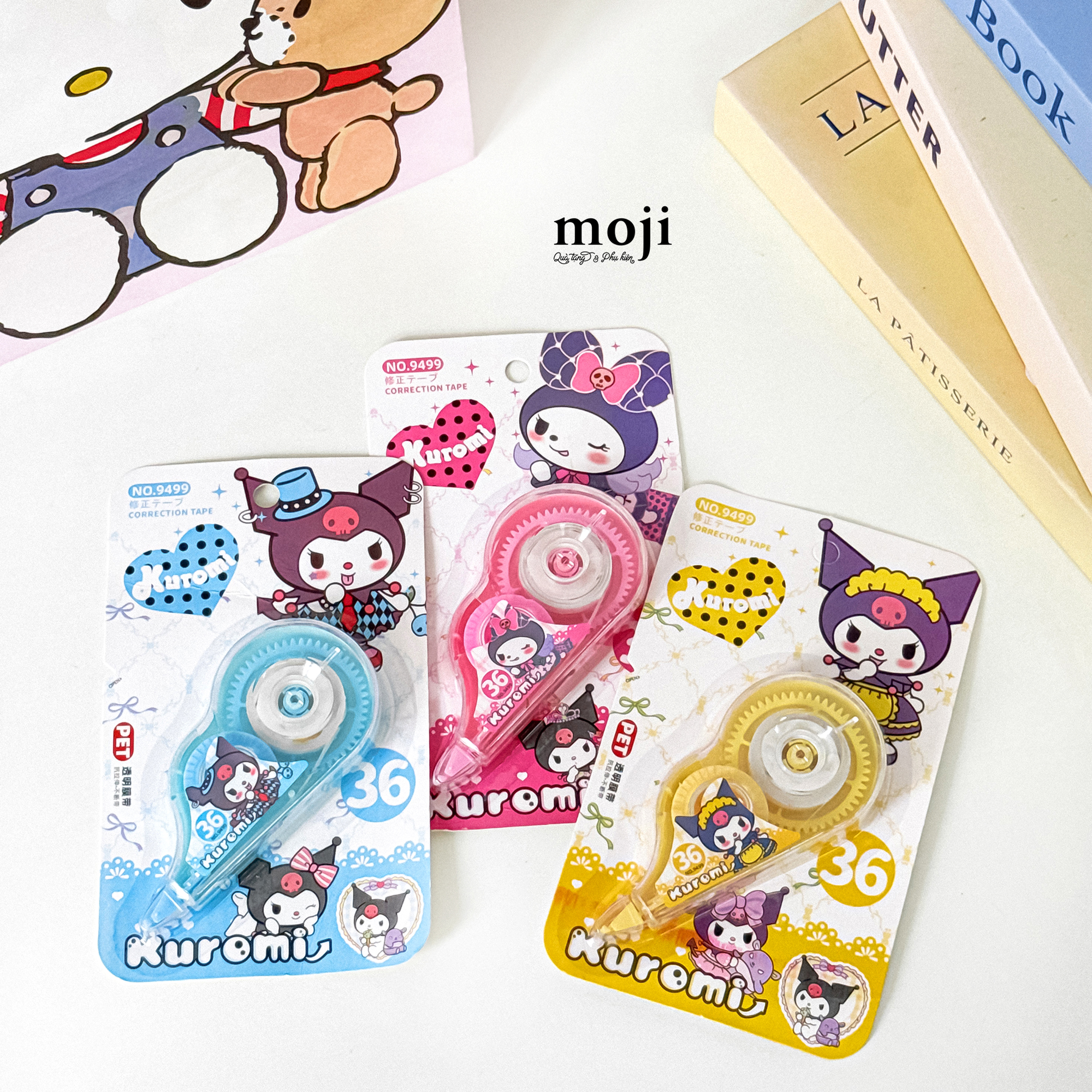 Bút xóa khô Sanrio family Kuromi váy xòe nhiều họa tiết