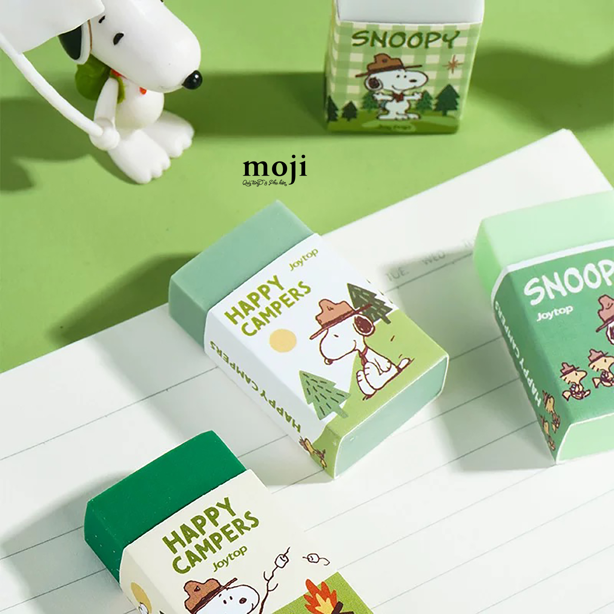 Cục tẩy gôm Snoopy happy campers
