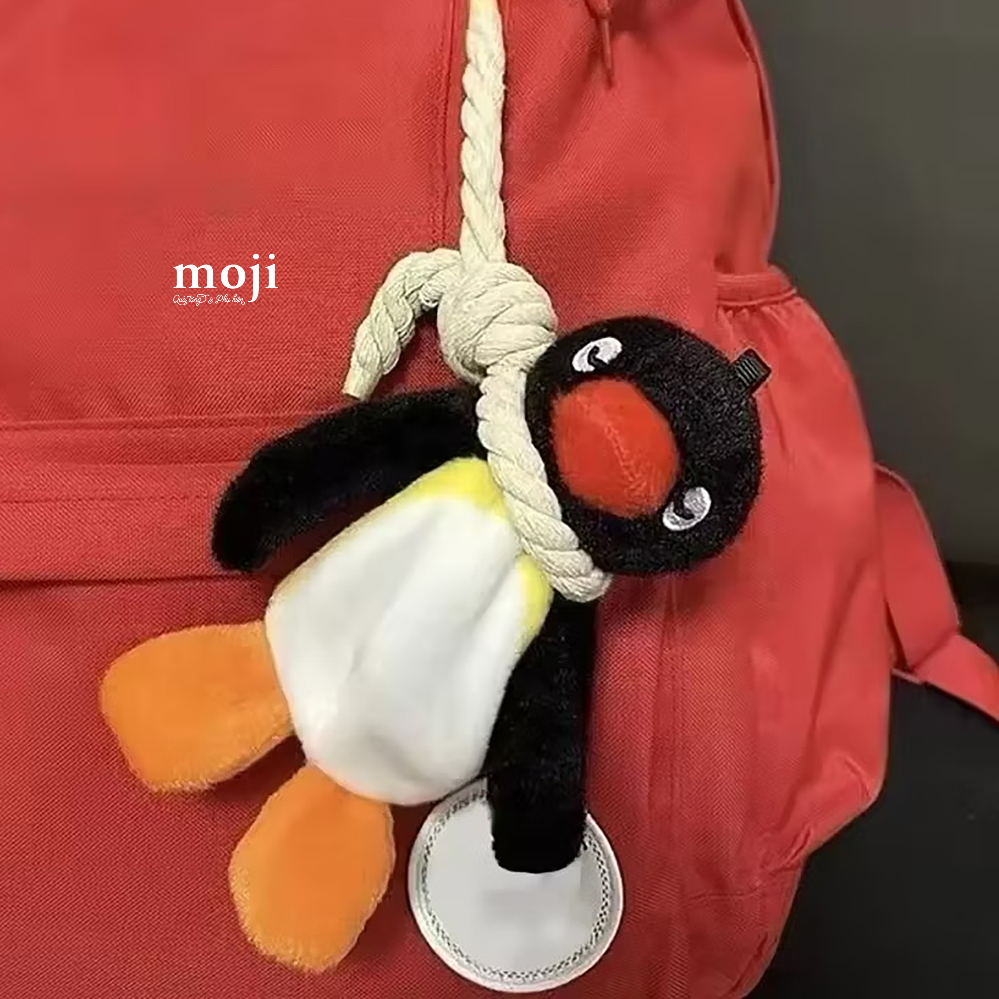 Dây treo trang trí đa năng Pingu penguin chim cánh cụt dây thừng