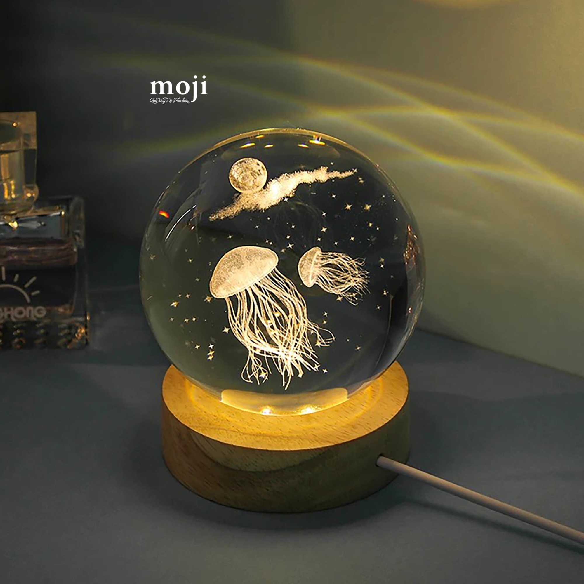 Đèn led trang trí Jellyfish con sứa dùng điện