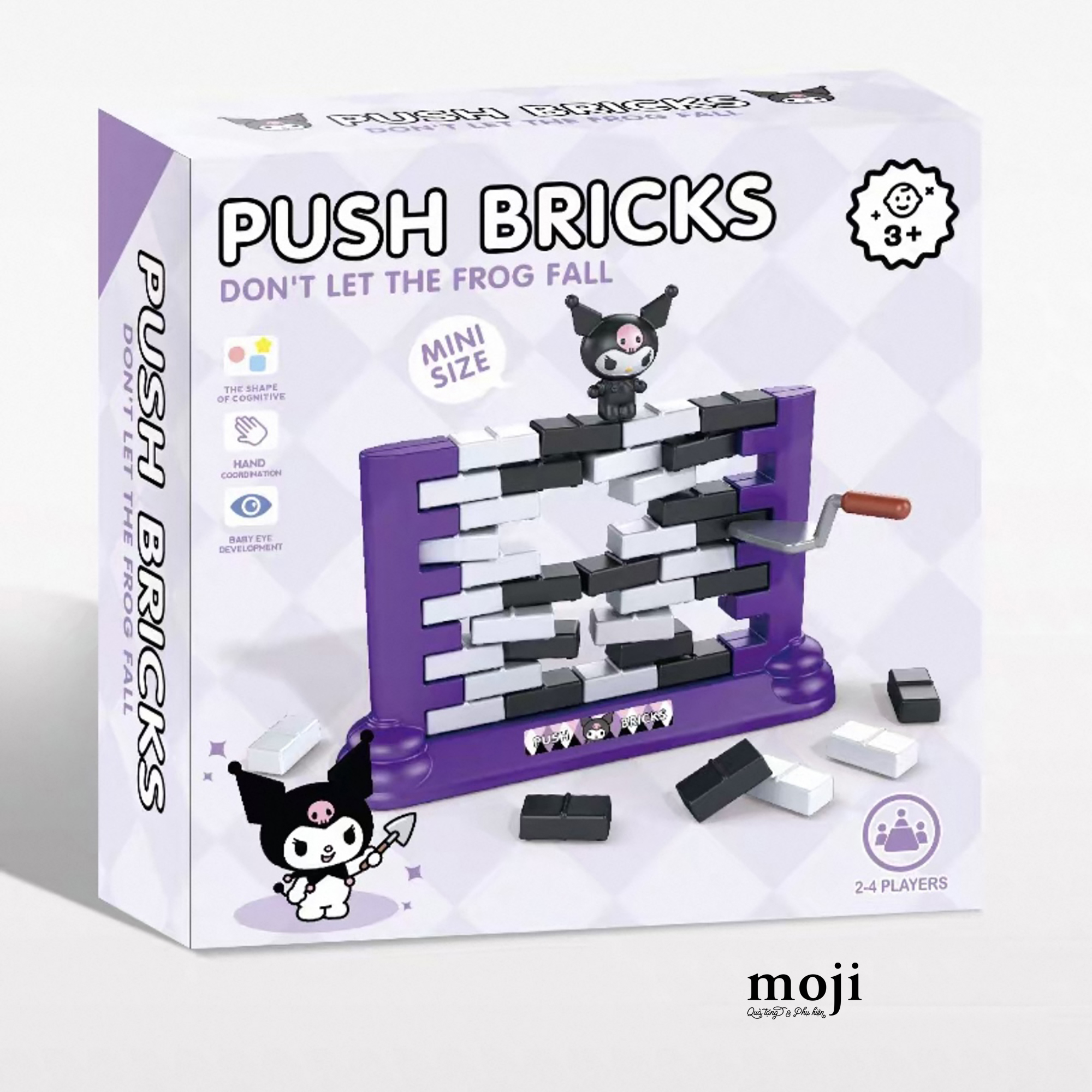 Đồ chơi đẩy gạch Sanrio family push bricks 6x9