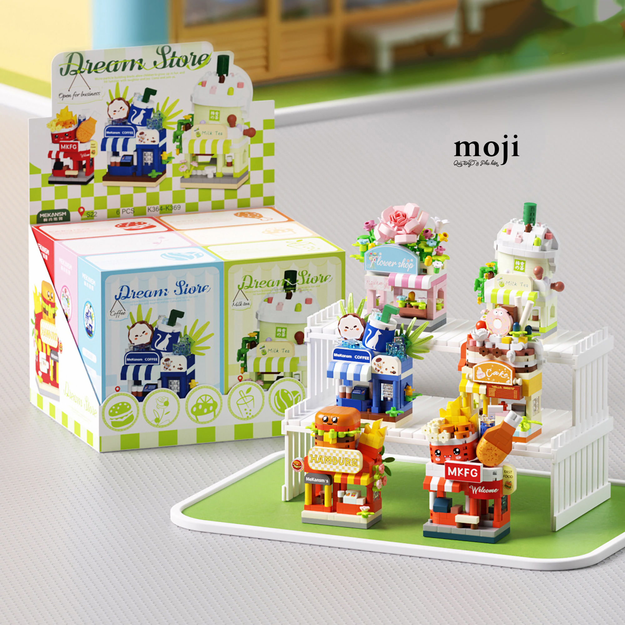 Đồ chơi xếp hình Dream store food flower 5x9