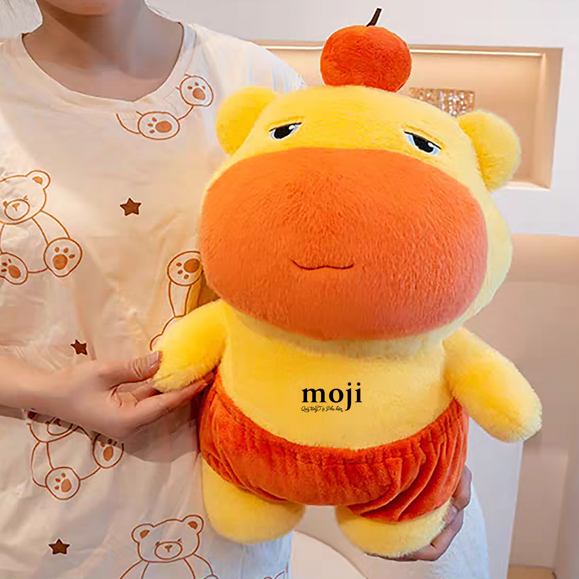 Gấu bông MJ Cute animal LULU little fruit mặc quần 45cm
