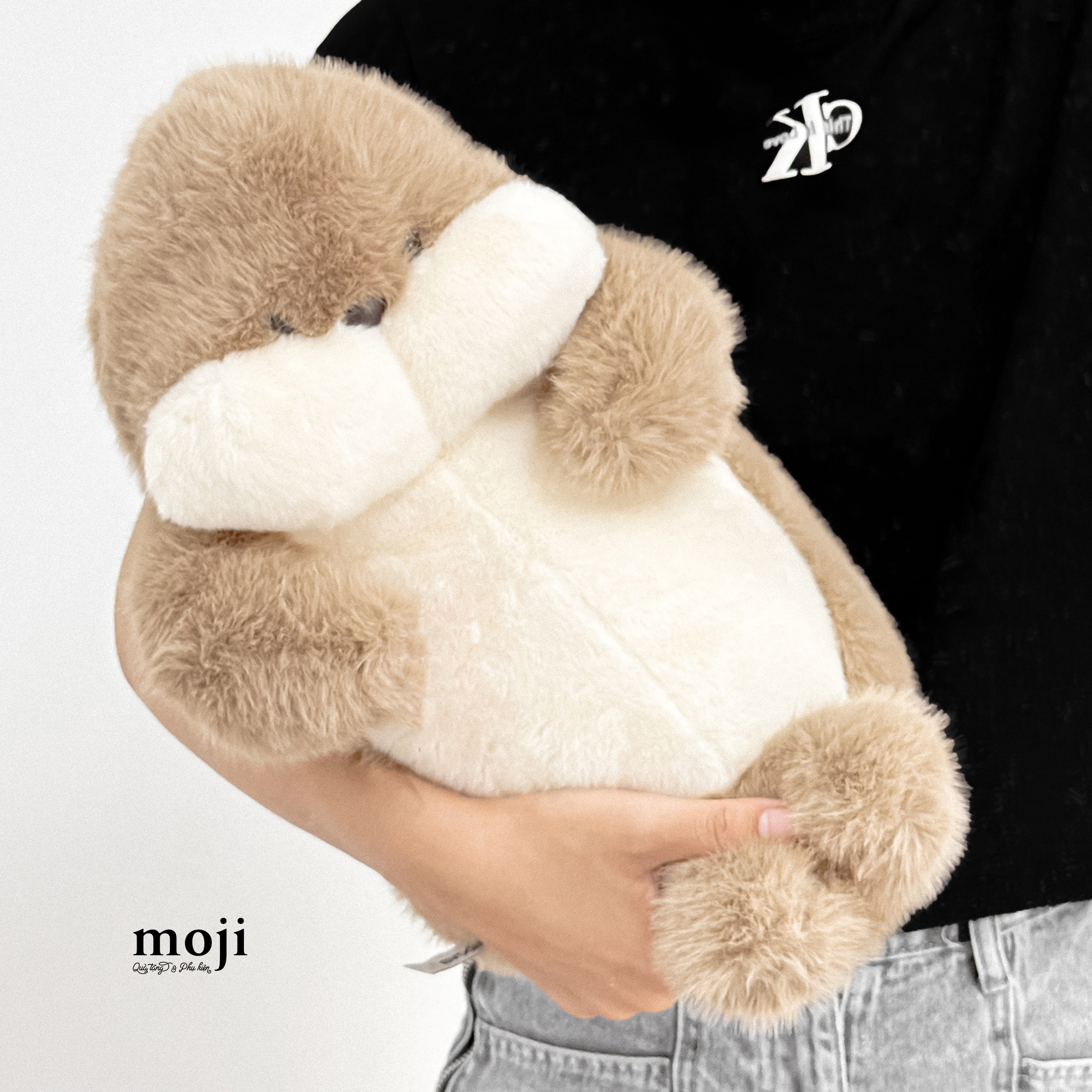 Gấu bông MJ Seal hải cẩu má béo má phính ngồi 40cm