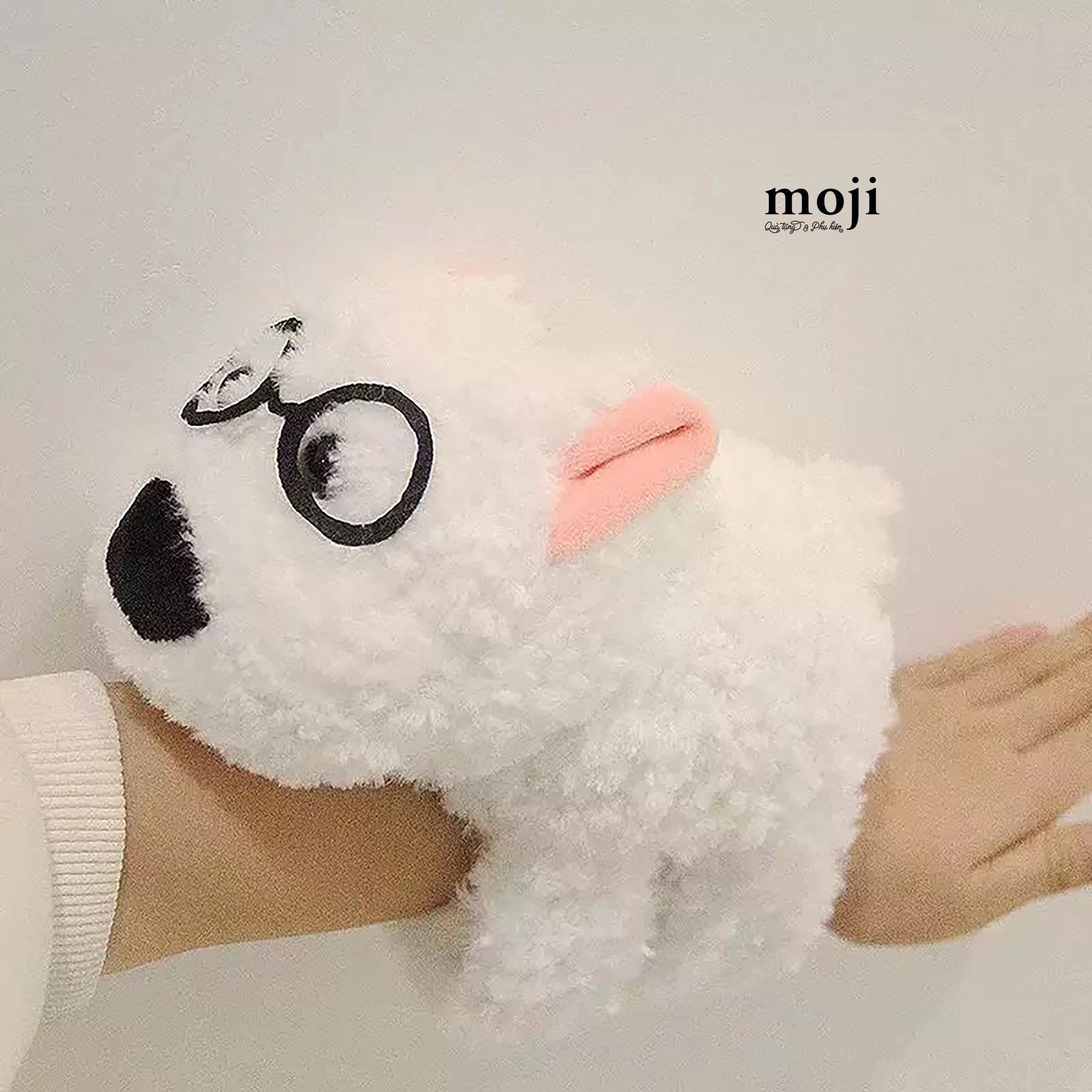 Gấu bông vòng tay Cute dog đeo kính 17cm