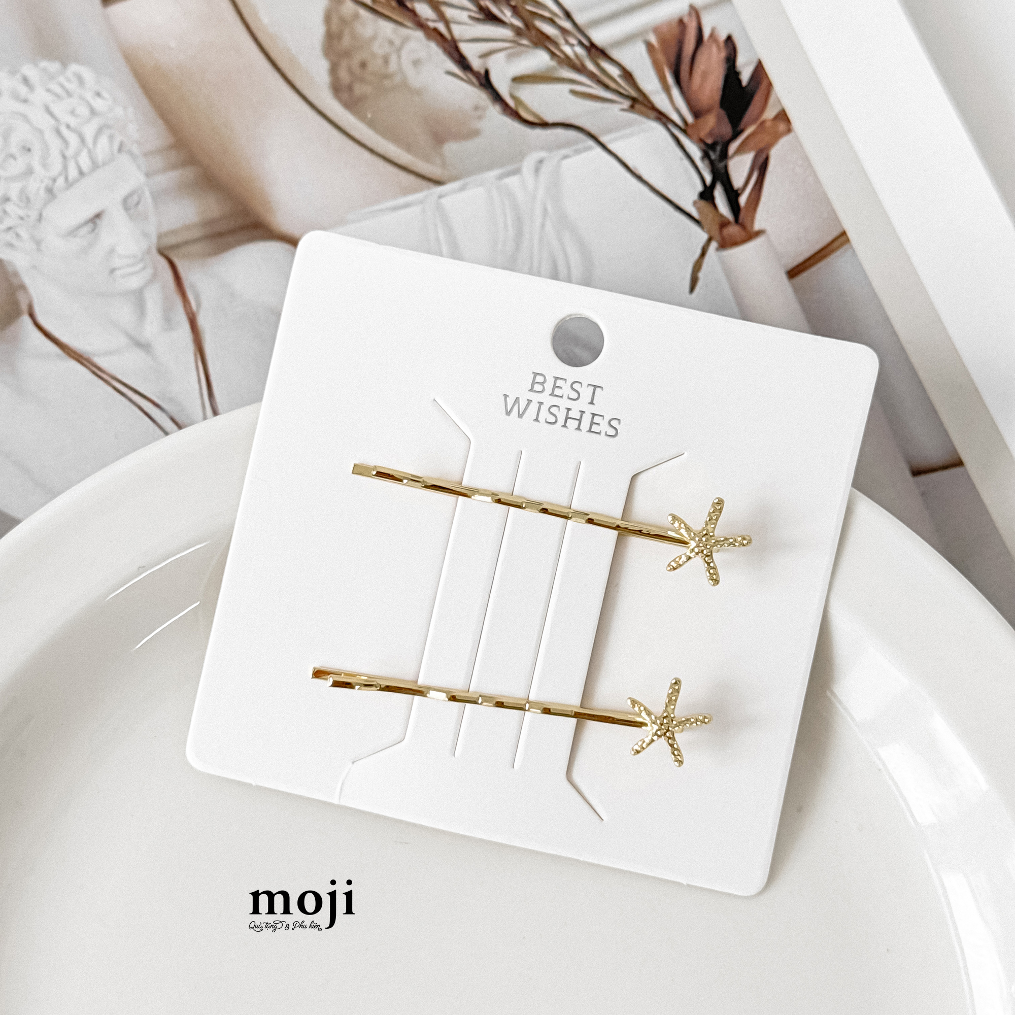 Kẹp tóc kẹp tăm Ocean sao biển vỏ sò set2