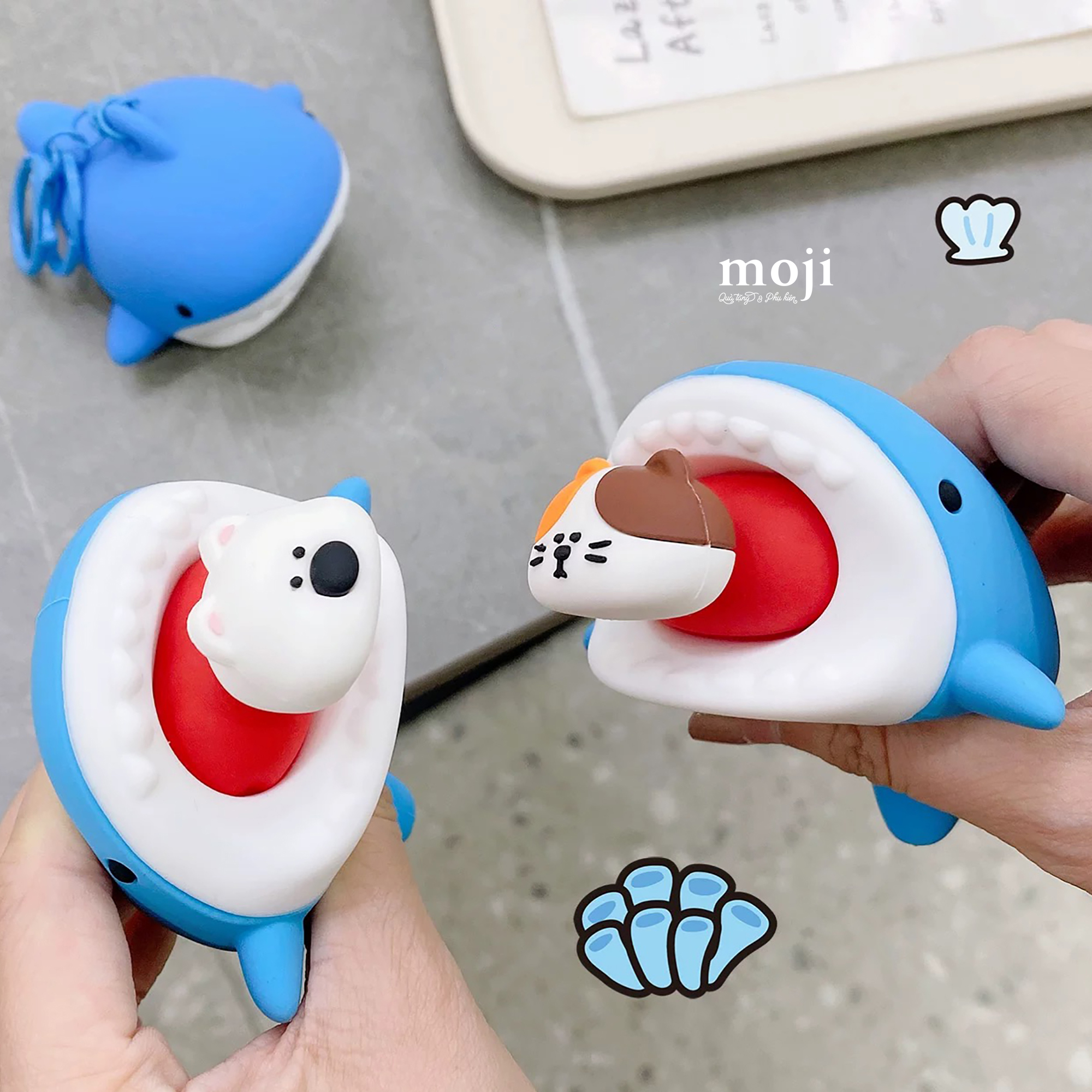 Móc khóa đồ chơi Shark cá mập yummy animal