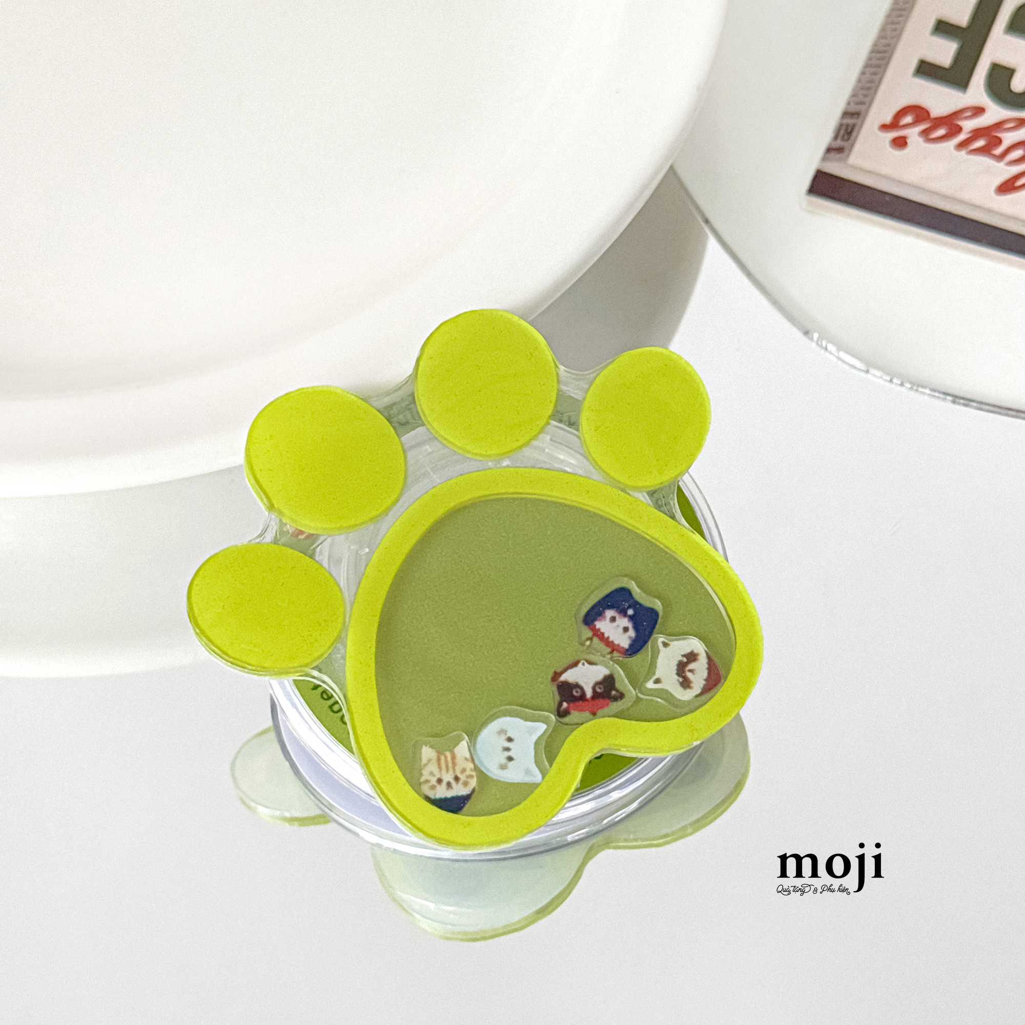 Mojipop cắt hình magsafe Cat paw chân mèo