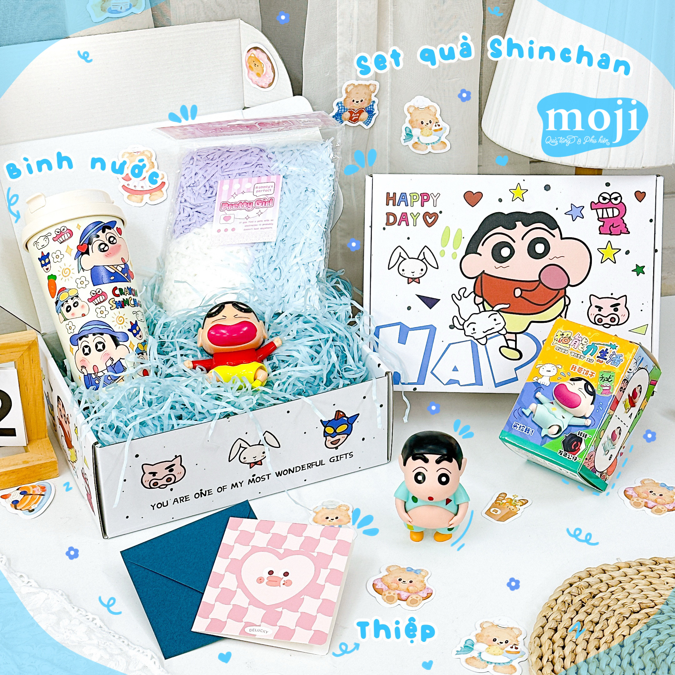 Set quà Shinchan vibes