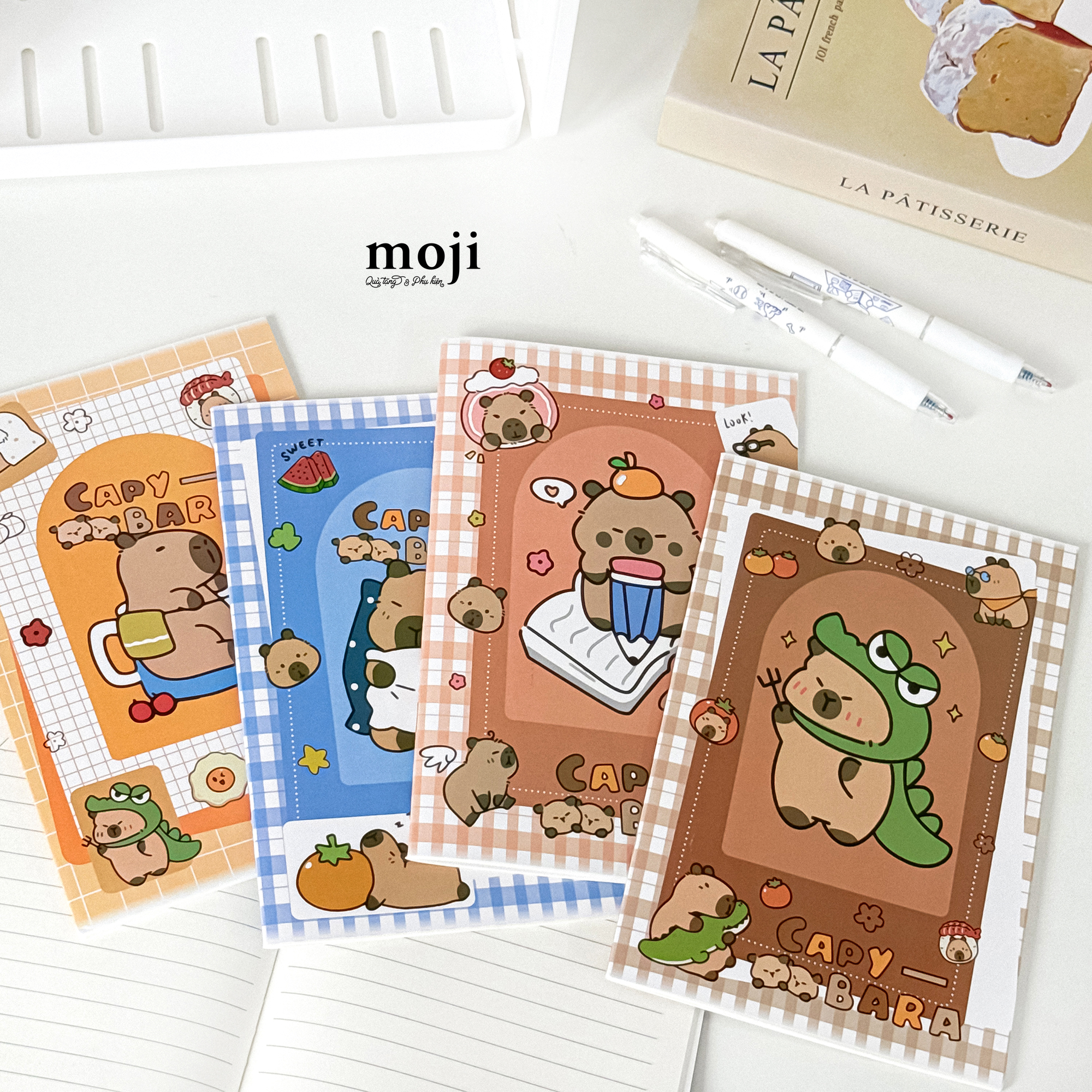 Sổ vở A5 MJ Capybara happy time viền kẻ ô