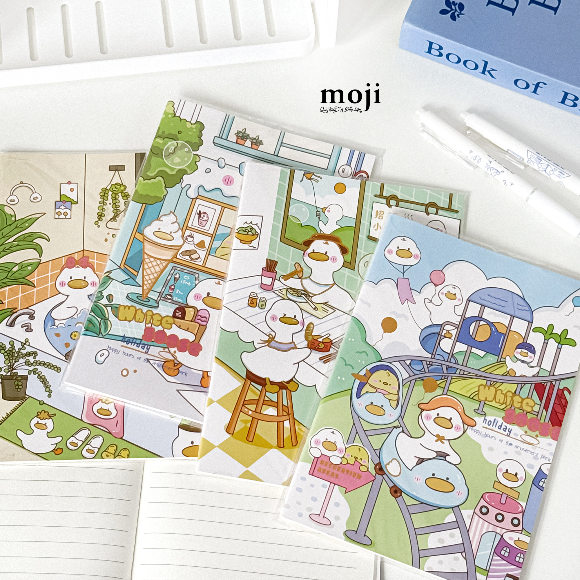 Sổ vở A5 MJ White goose holiday