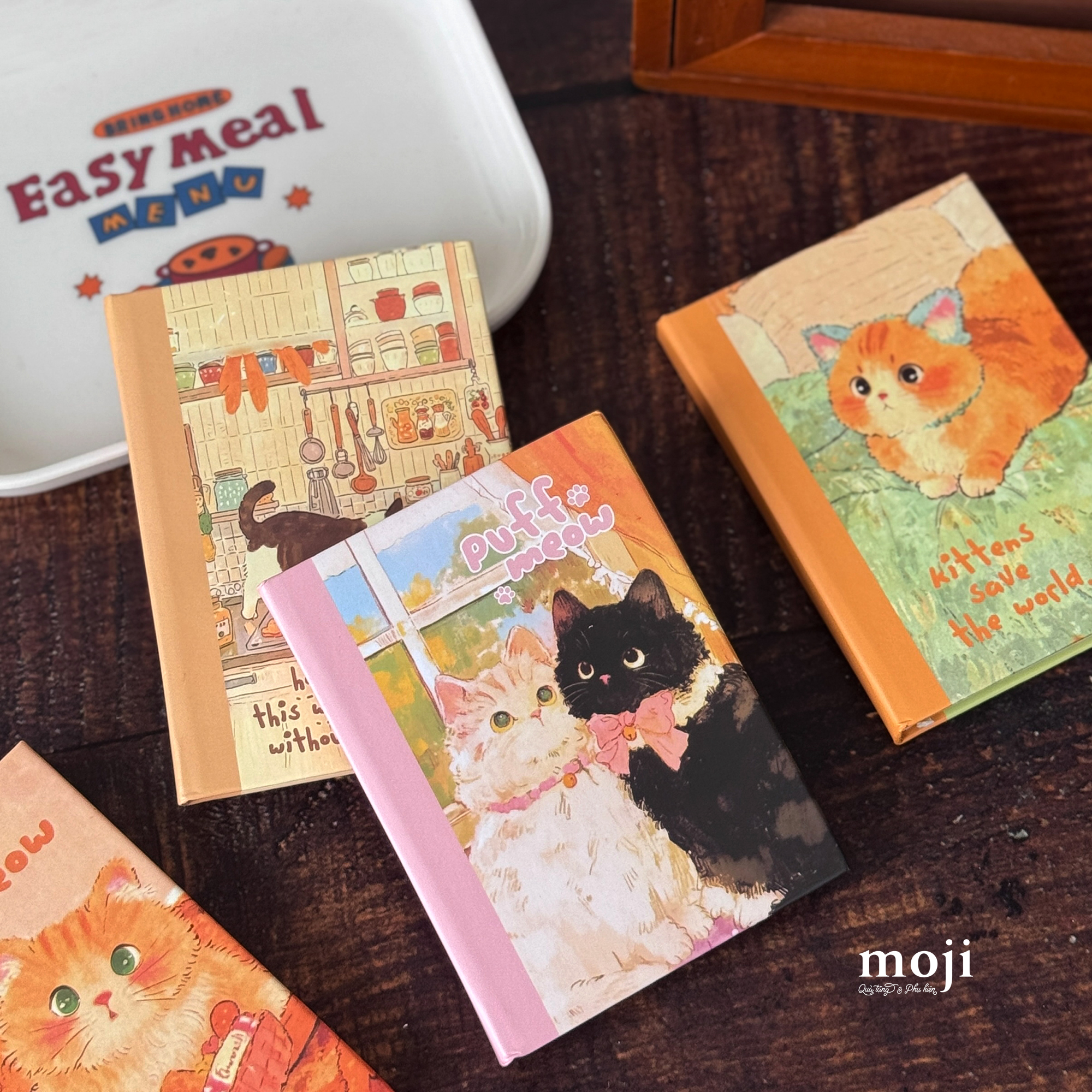 Sổ vở mini Cat kitten meow painting 8x11