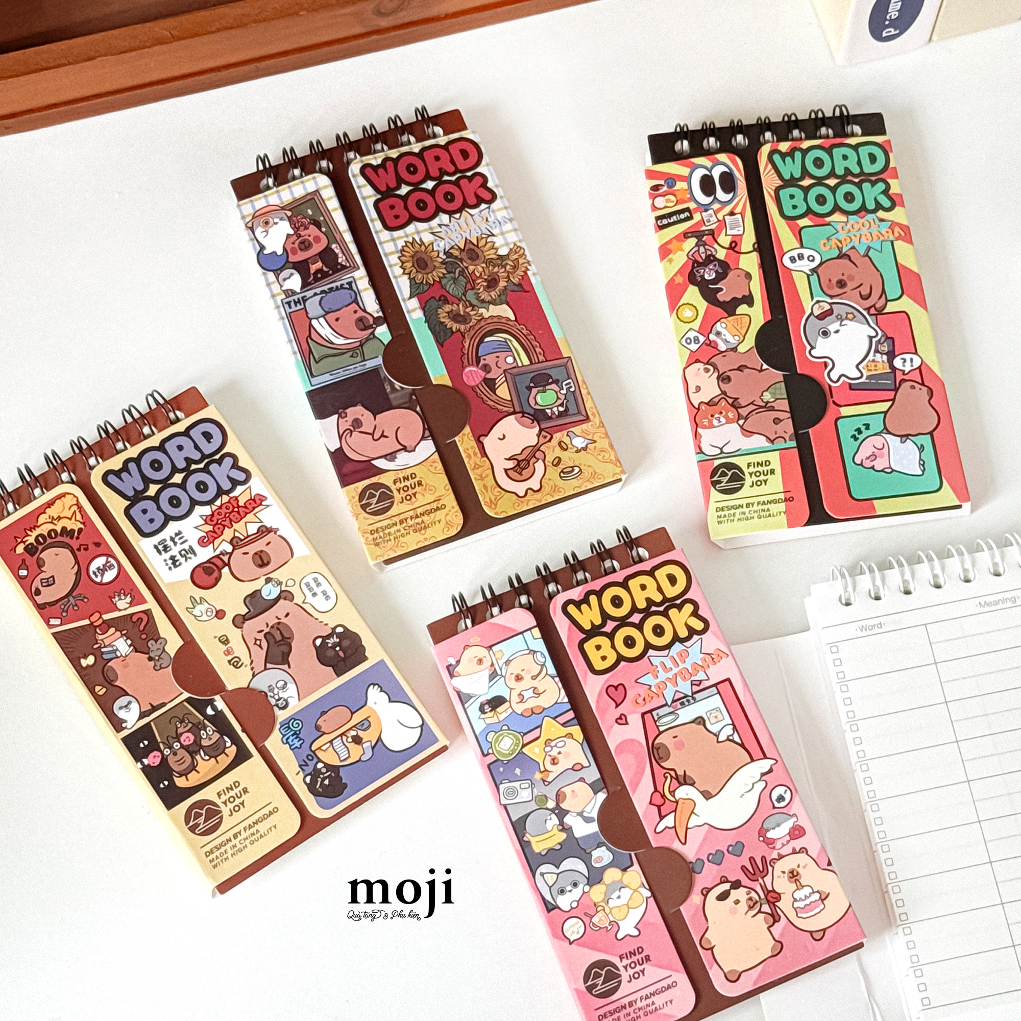 Sổ vở từ vựng MJ Capybara story 7x13