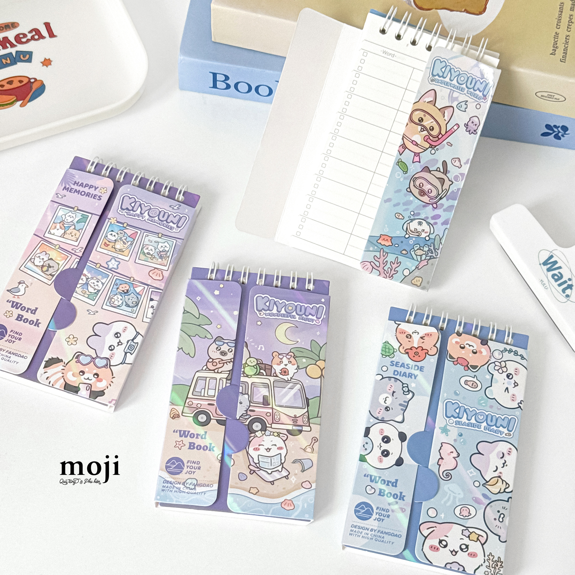 Sổ vở từ vựng MJ Cute animal kiyouni summer time 7x13