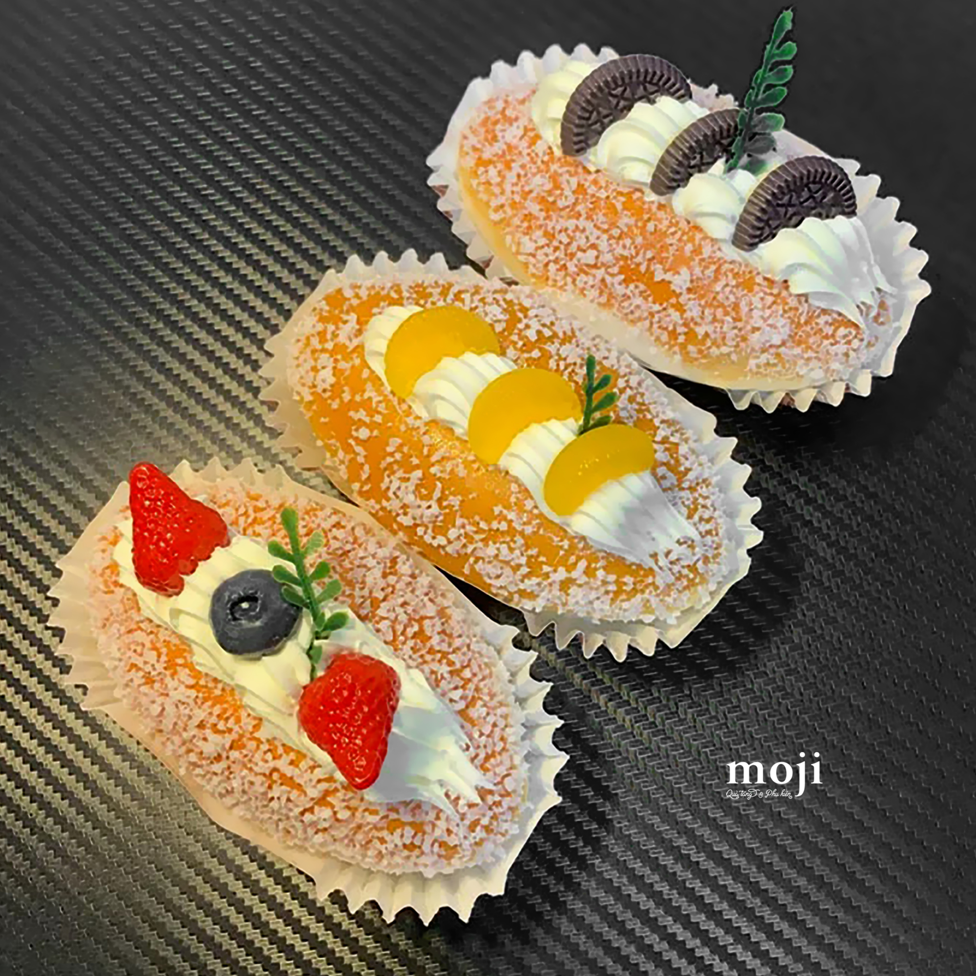 Squishy MJ nam châm Bánh nướng trứng rán phồng soufflé 6x10