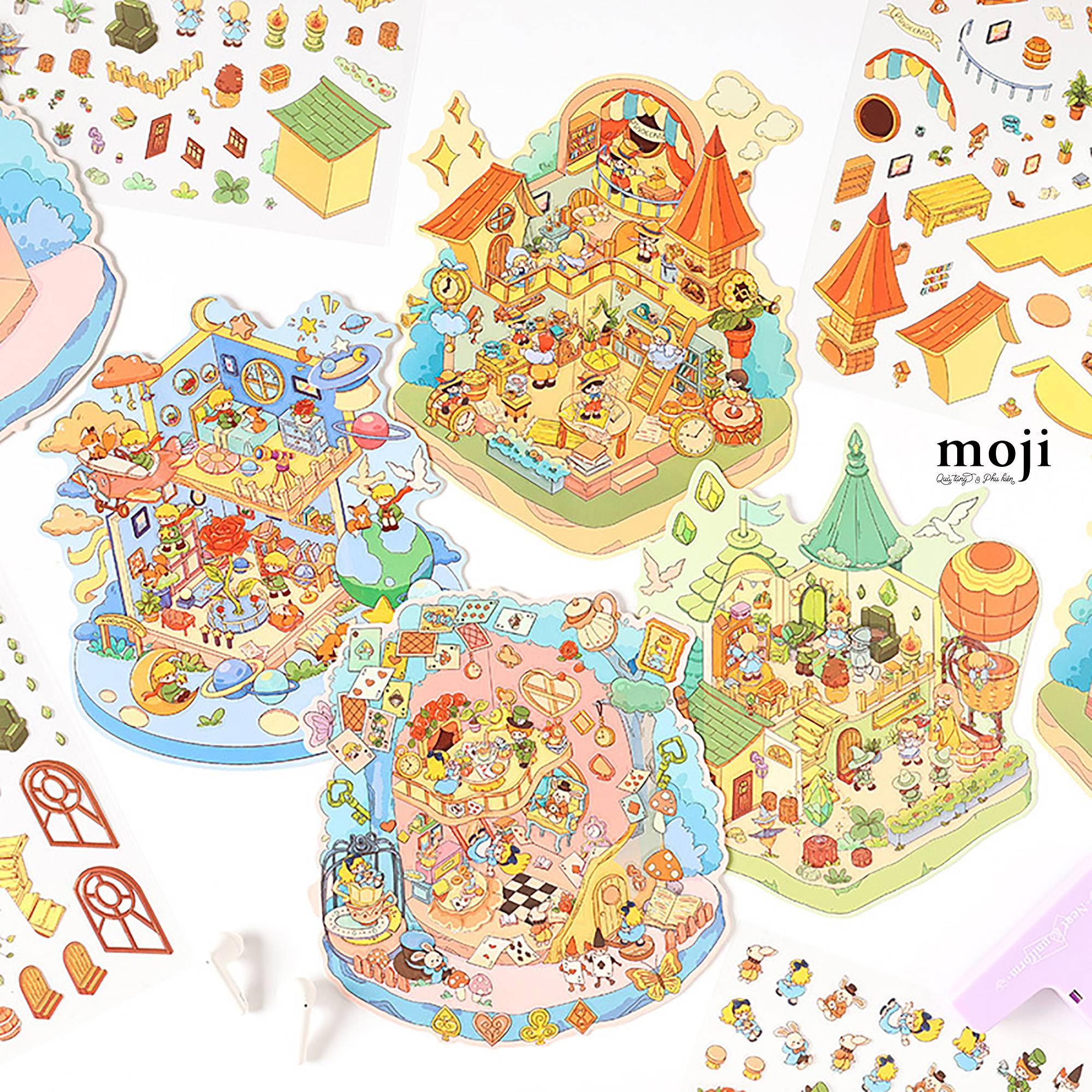Sticker bảng MJ Build dream house set3