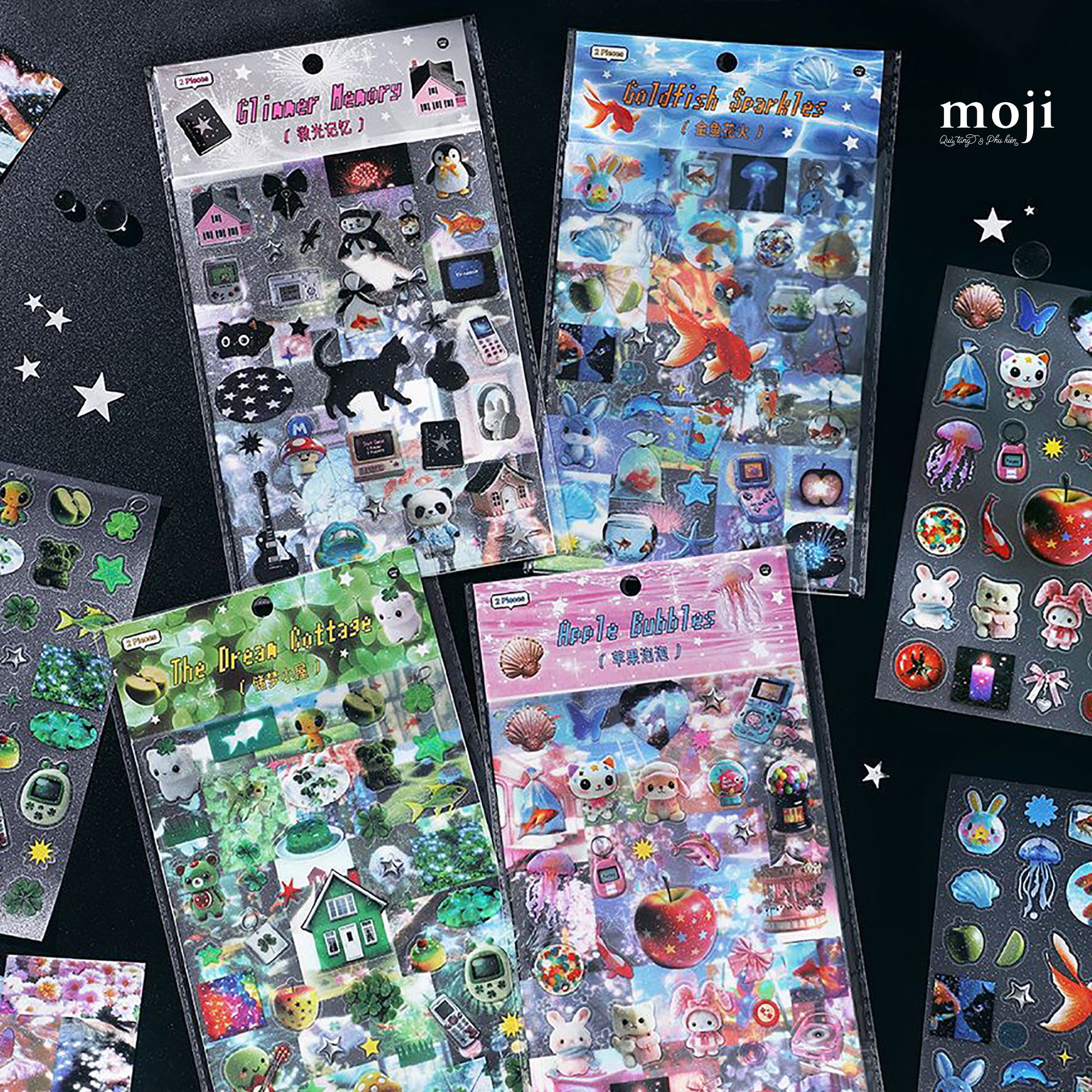 Sticker bảng MJ Cute animal in real life set2