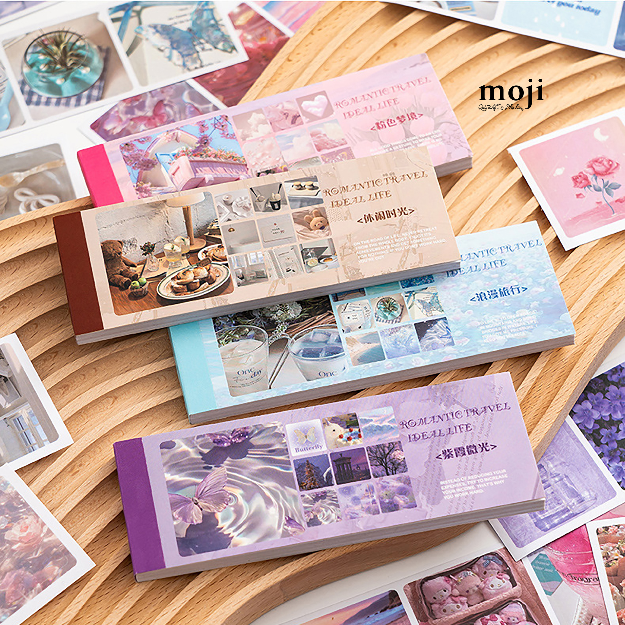 Sticker quyển Romantic travel ideal life set90