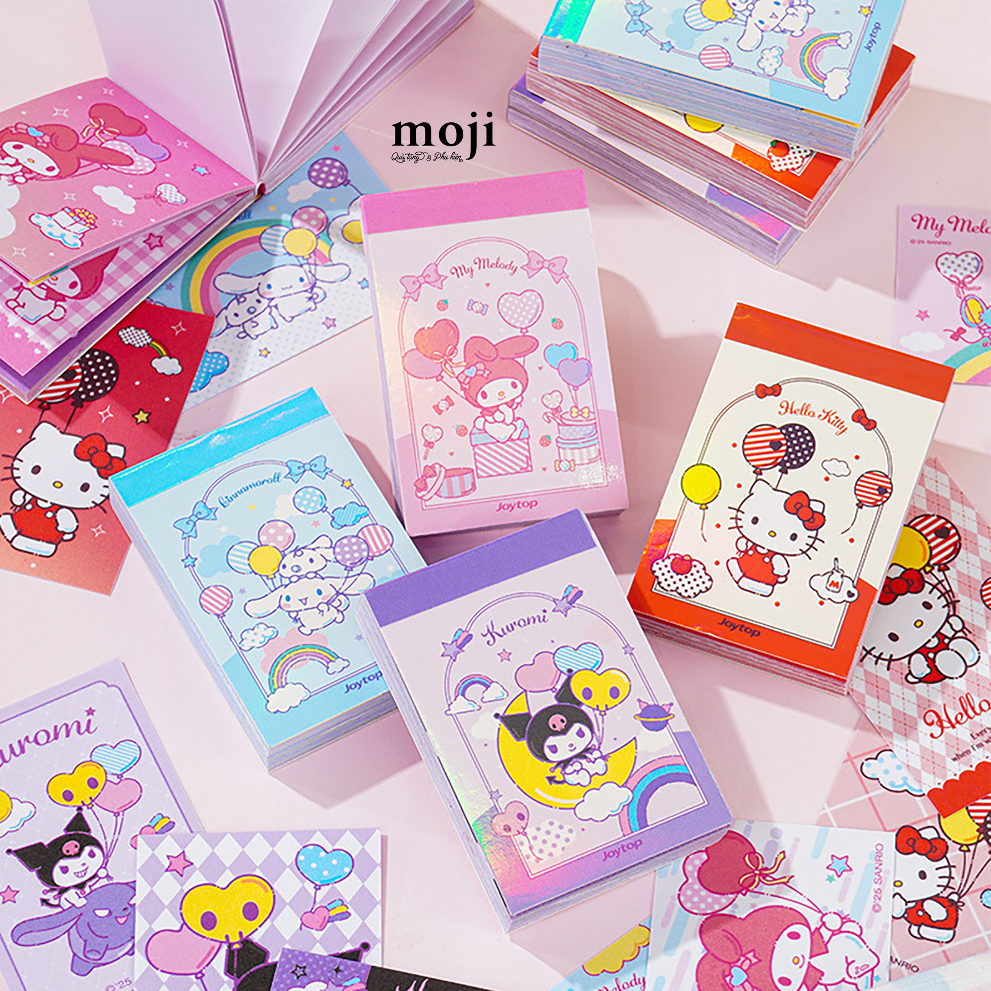 Sticker quyển Sanrio family bóng bay 50 tờ