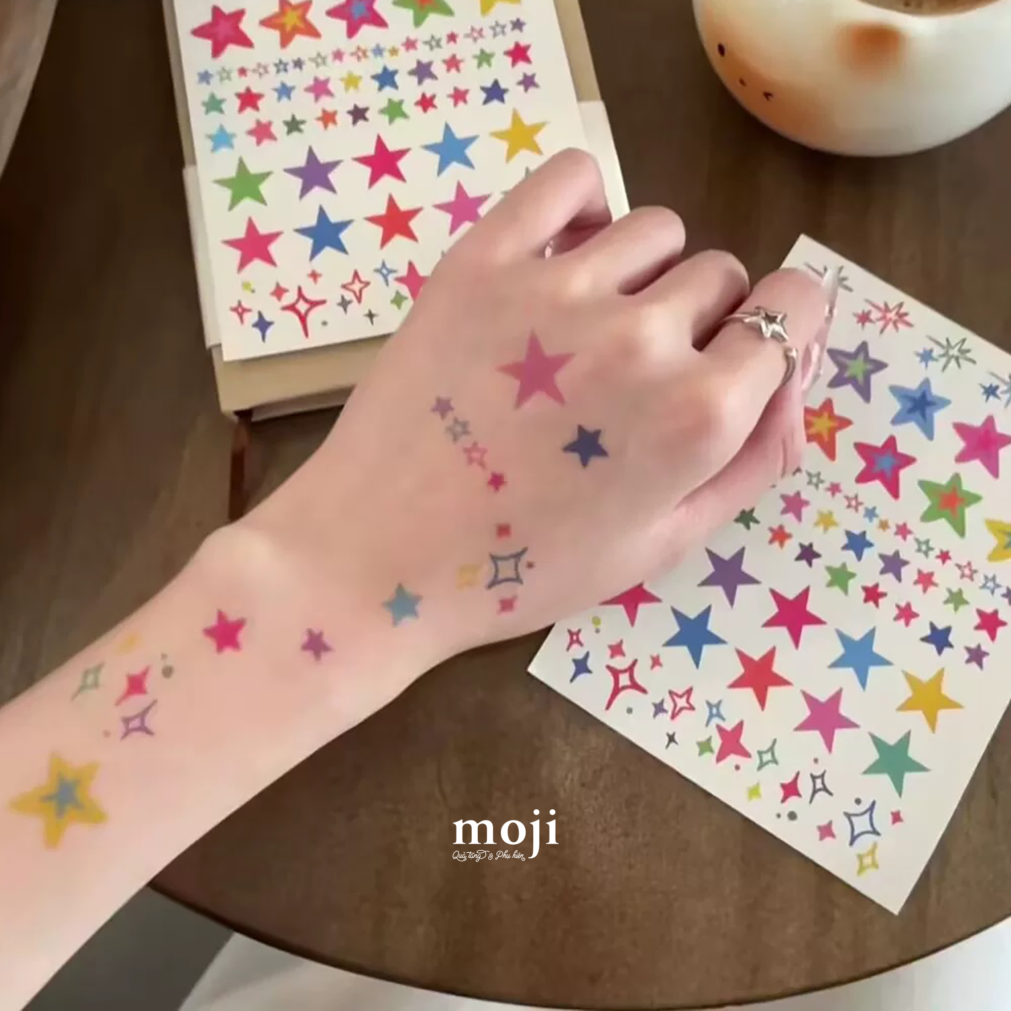 Tattoo Colorful star ngôi sao