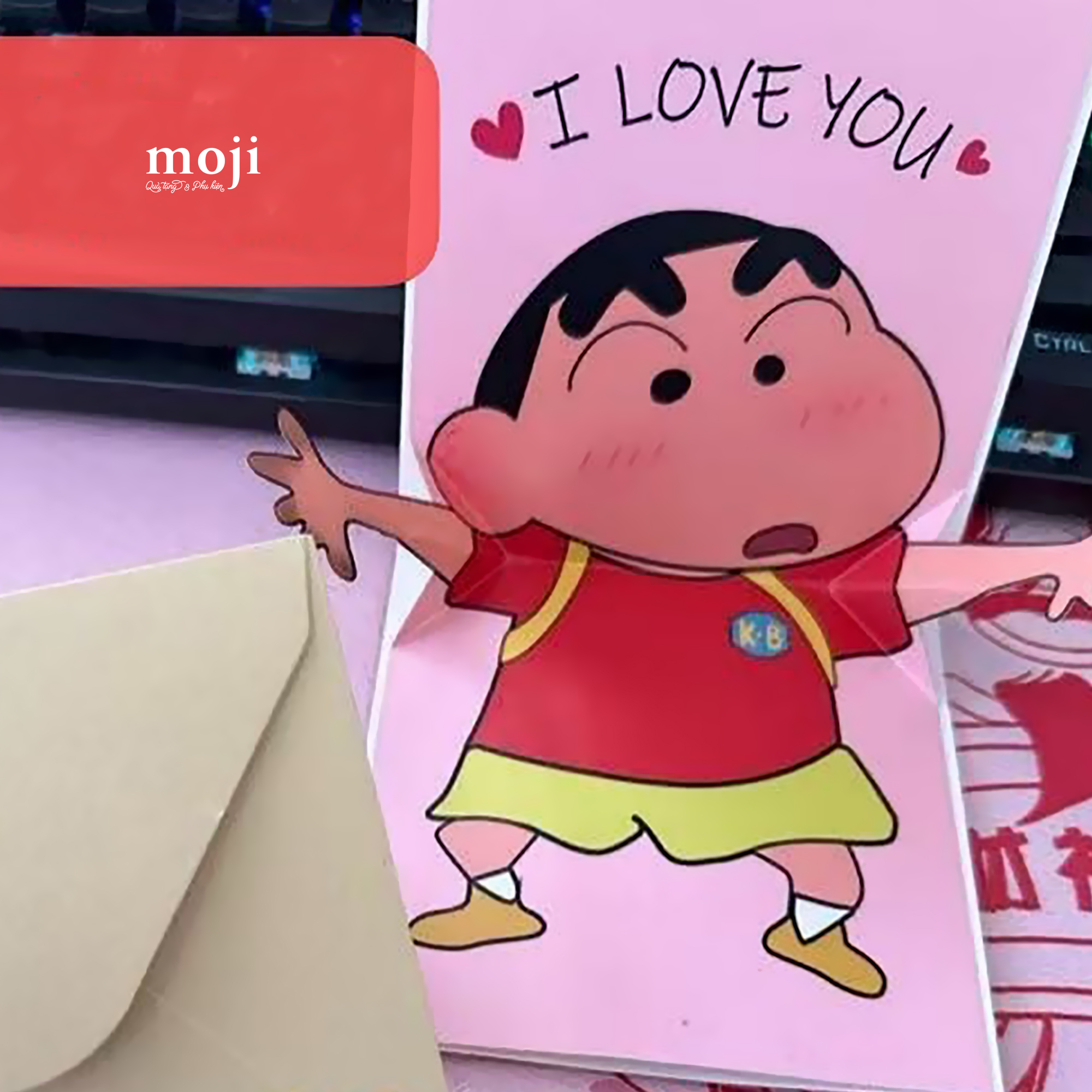 Thiệp 3D Shichan I love you 10x10