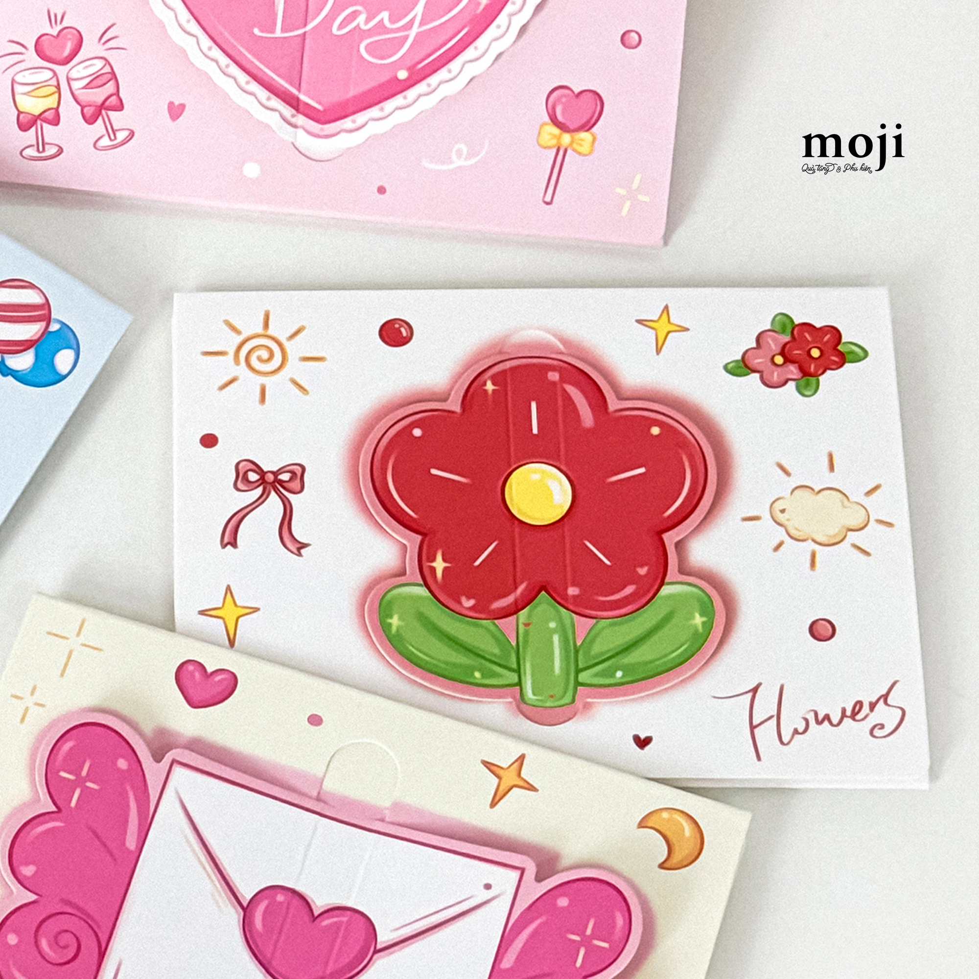 Thiệp chữ nhật Flowers sunday 8x11