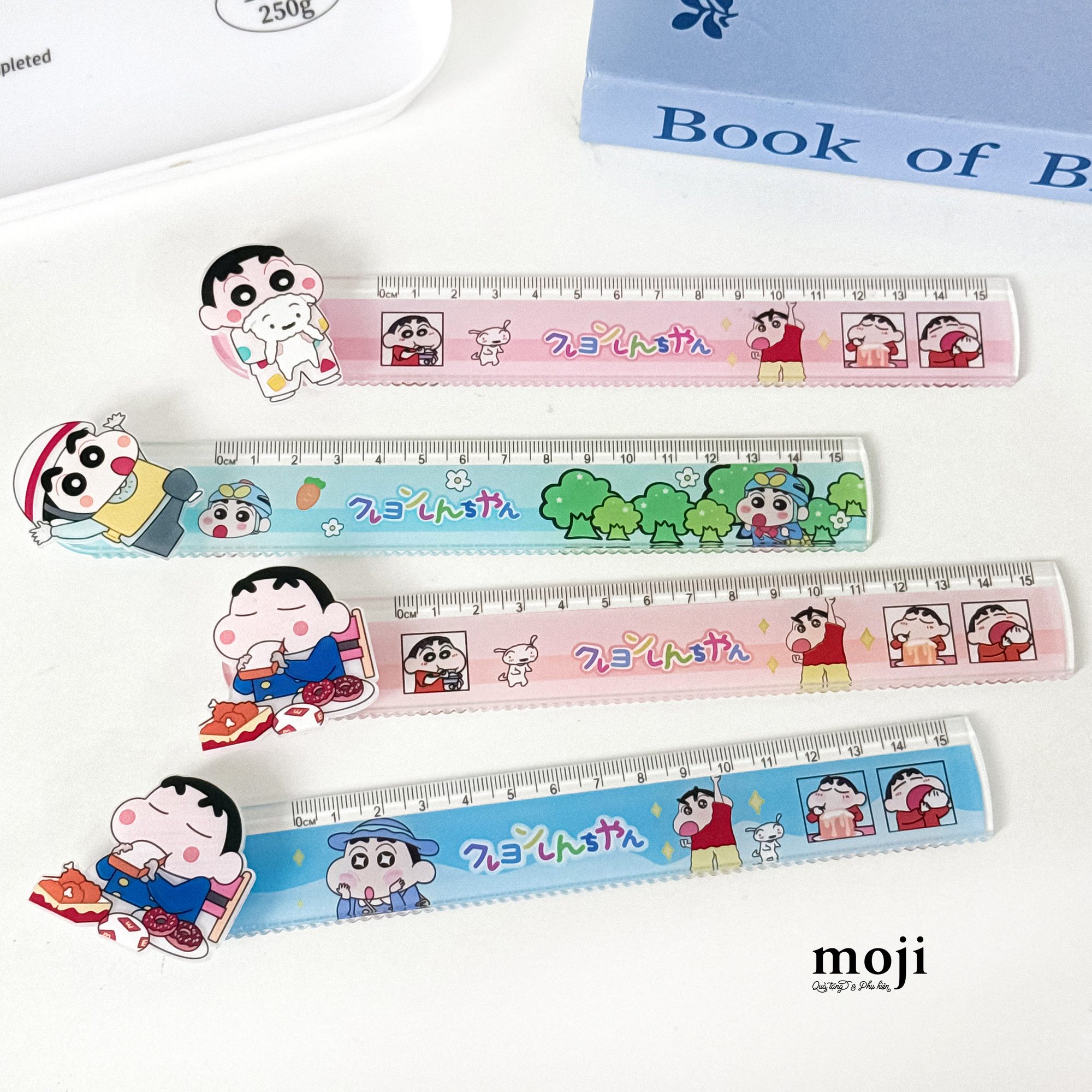 Thước kẻ Shinchan revolve xoay 15cm