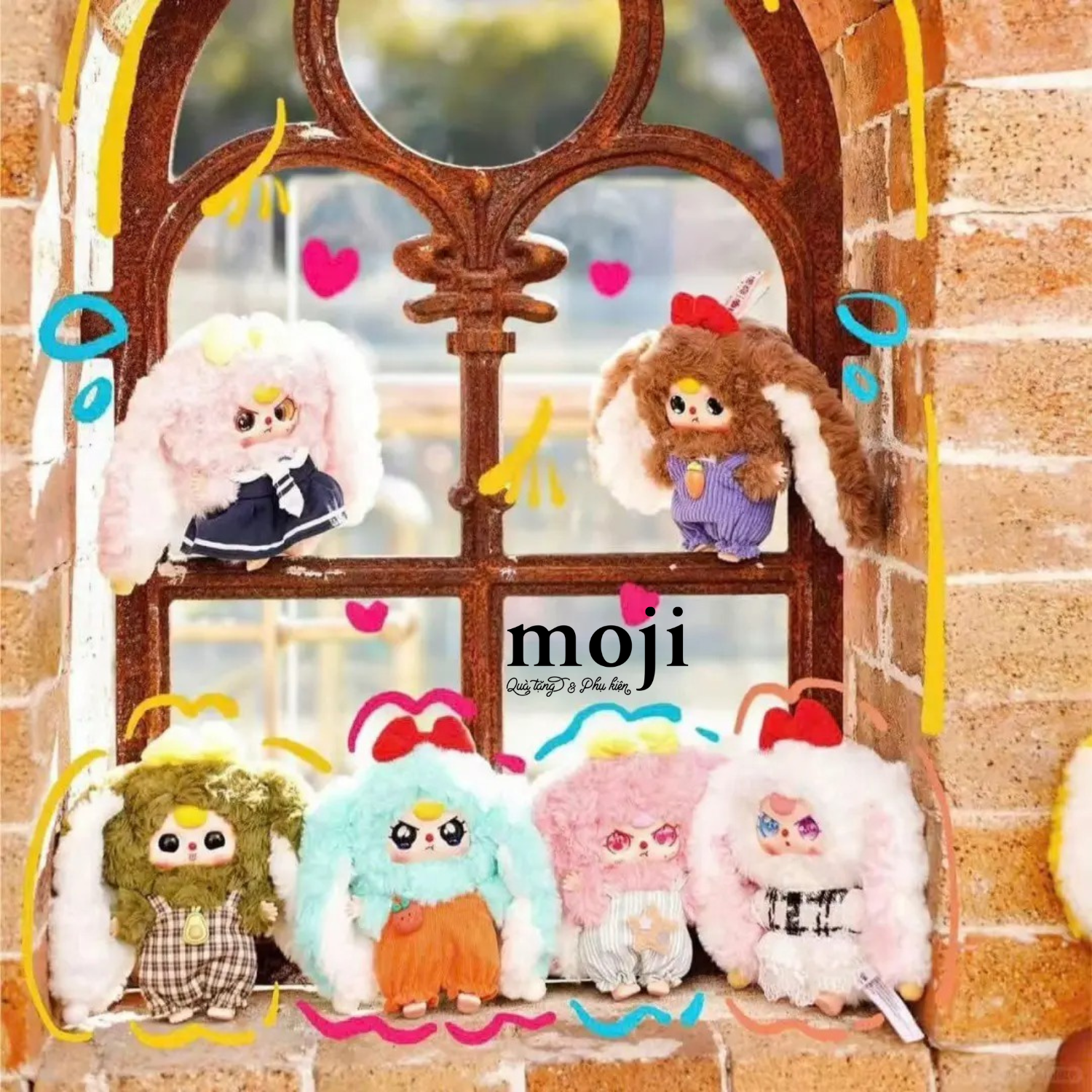 Blindbox official Baby Three Macaron Little Rabbit 2 Macaron