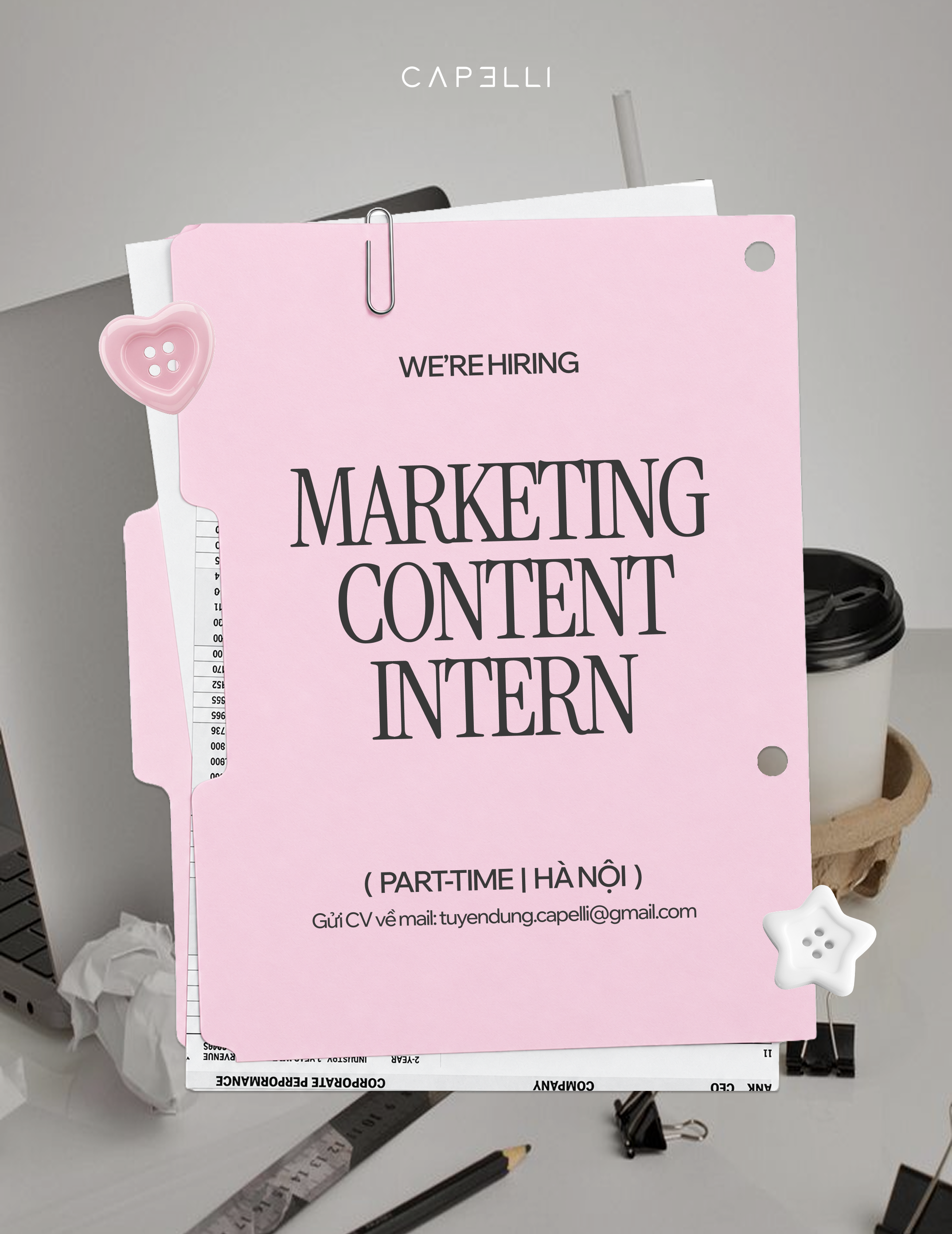 CAPELLI TUYỂN DỤNG MARKETING CONTENT INTERN (PART-TIME)
