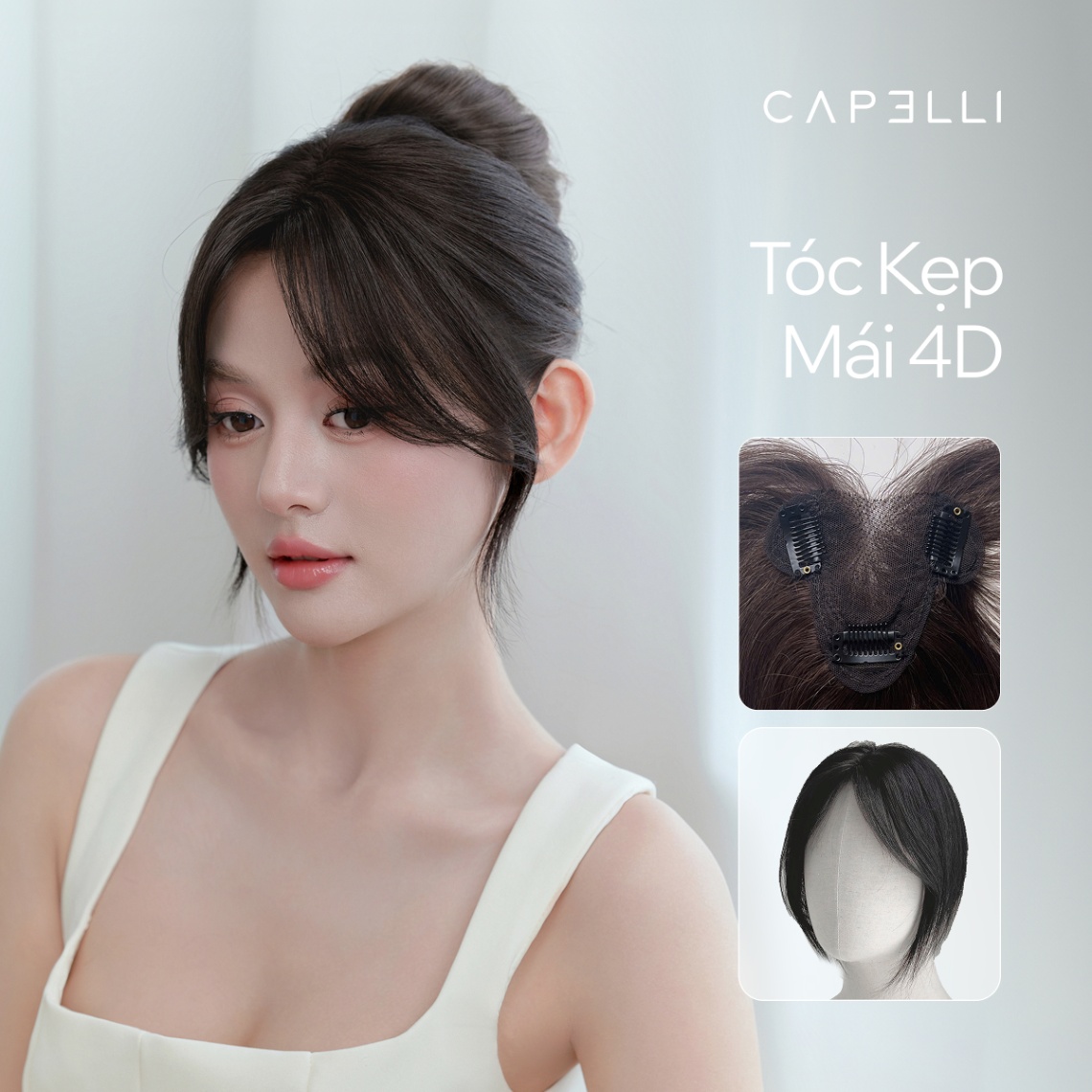 Tóc Kẹp Mái Báy 4D Super Thin