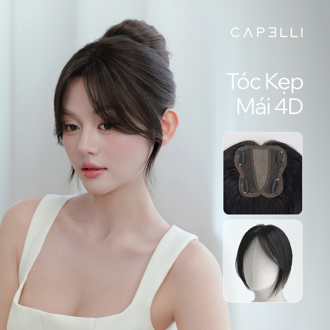 Tóc Kẹp Mái Bay 4D Super Cover 9x9