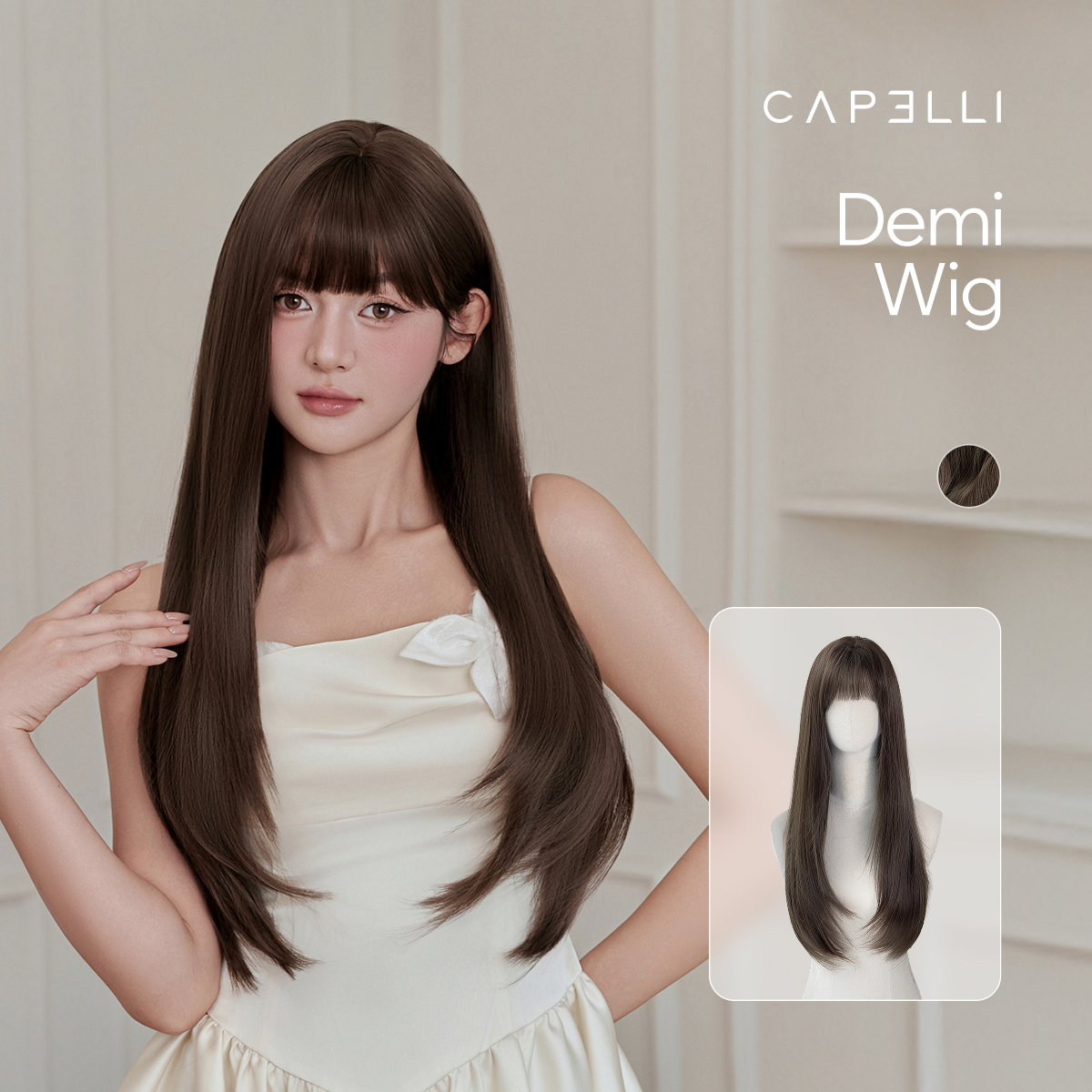 Tóc Cả Đầu Demi Wig