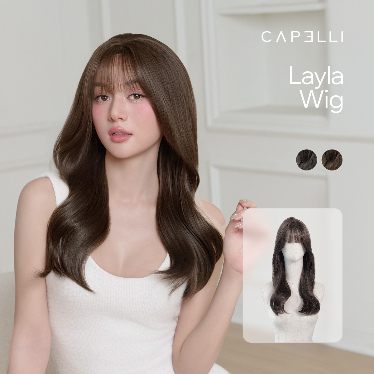 Tóc Cả Đầu Siêu Da Đầu Layla Premium Wig