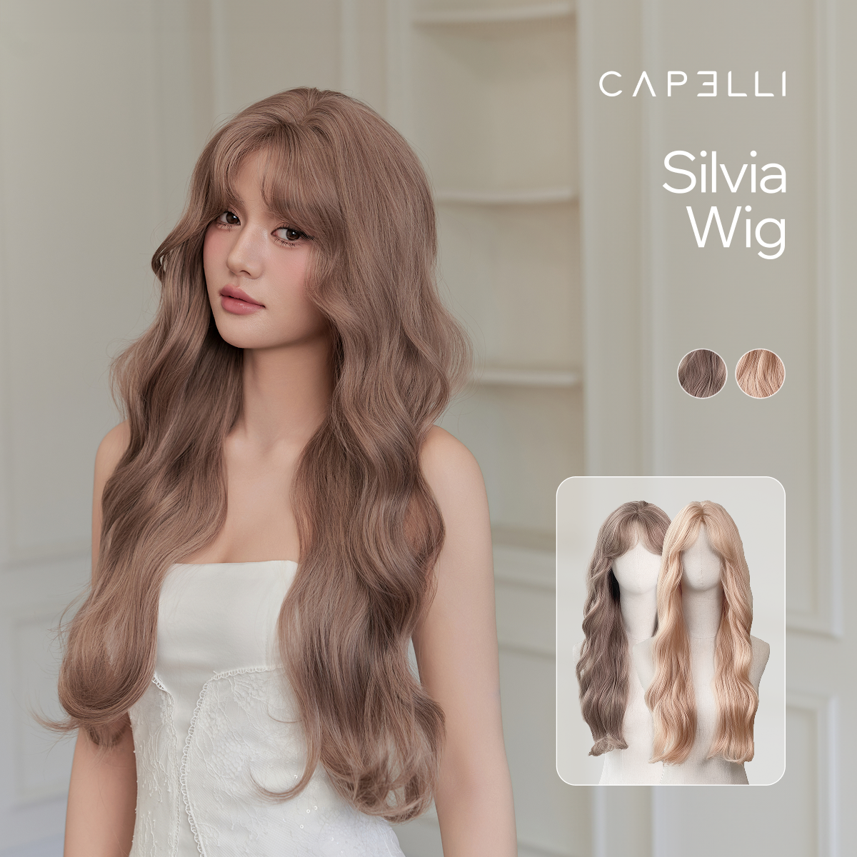 Tóc Cả Đầu Silvia Wig