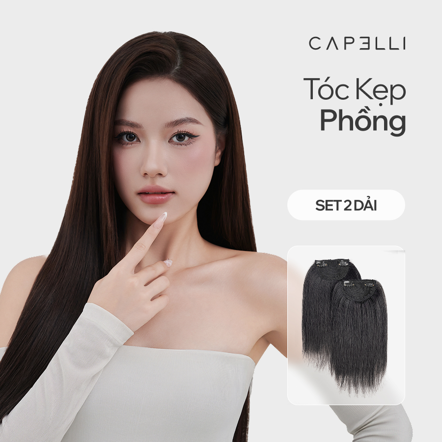 Bộ 2 Dải Tóc Kẹp Phồng Chân Tóc