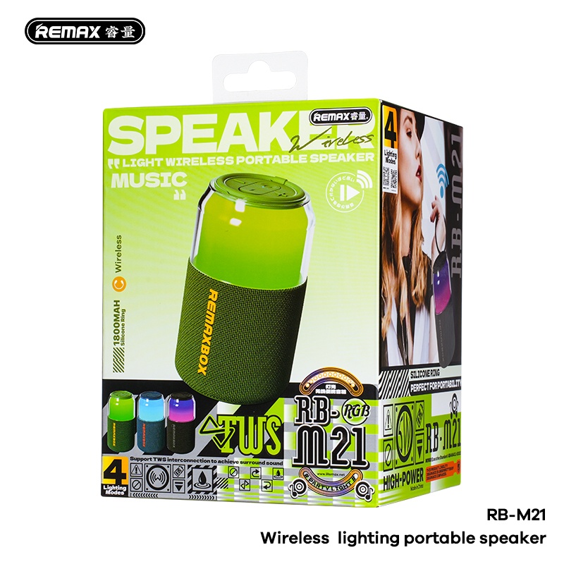 Loa Bluetooth REMAX Wireless Lighting Portable Speaker RB-M21