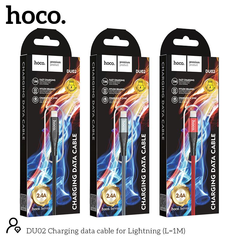 Cáp DU02 Charging data cable for iP (L=1M)
