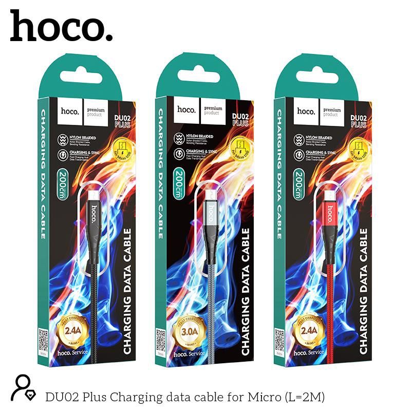 Cáp DU02 Plus Charging data cable for Micro(L=2M)