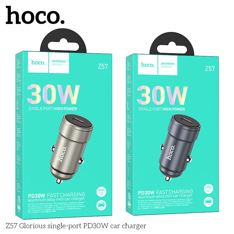 Cốc sạc ô tô một cổng PD30W Z57 Glorious