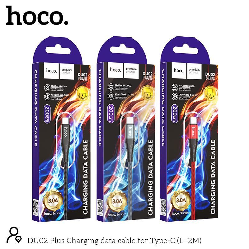 DU02 Plus Charging data cable for Type-C(L=2M)