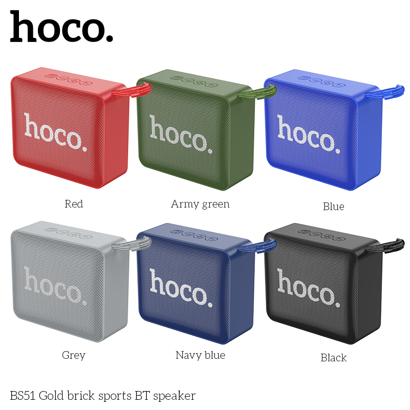 Loa Bluetooth Hoco BS51 Gold brick sports BT speaker