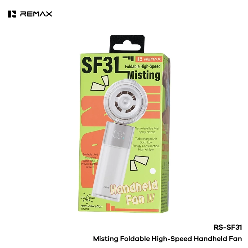 Quạt cầm tay phun sương Remax RS-SF31