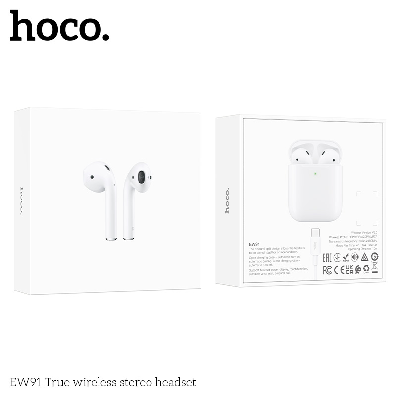 Tai nghe âm thanh nổi không dây Hoco EW91