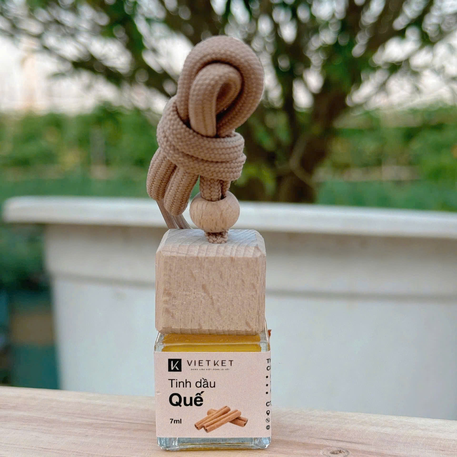 Tinh Dầu Quế 7ml - Treo xe, Nguyên Chất, Tinh Dầu Thơm (phòng ngủ, tủ quần áo, xe, nhà vệ sinh), Khử Mùi, Tẩy Uế VIETKET