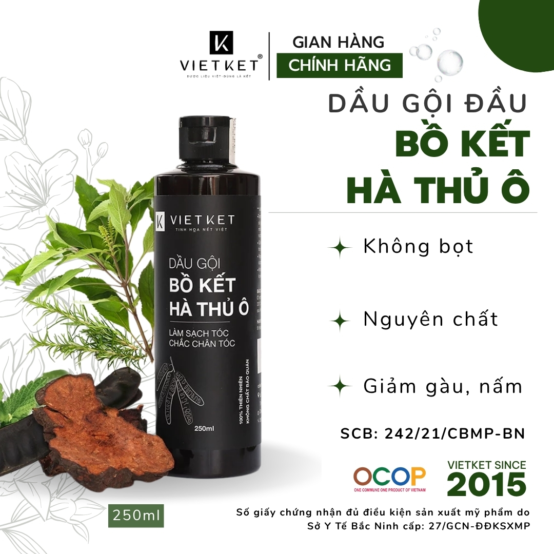 Dầu gội bồ kết hà thủ ô 250ml