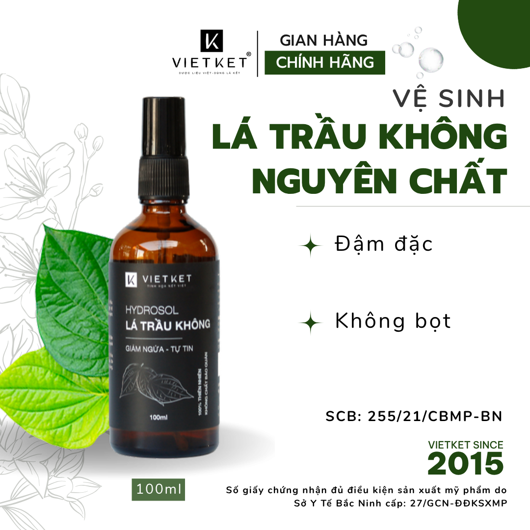Hydrosol lá trầu không 100ml