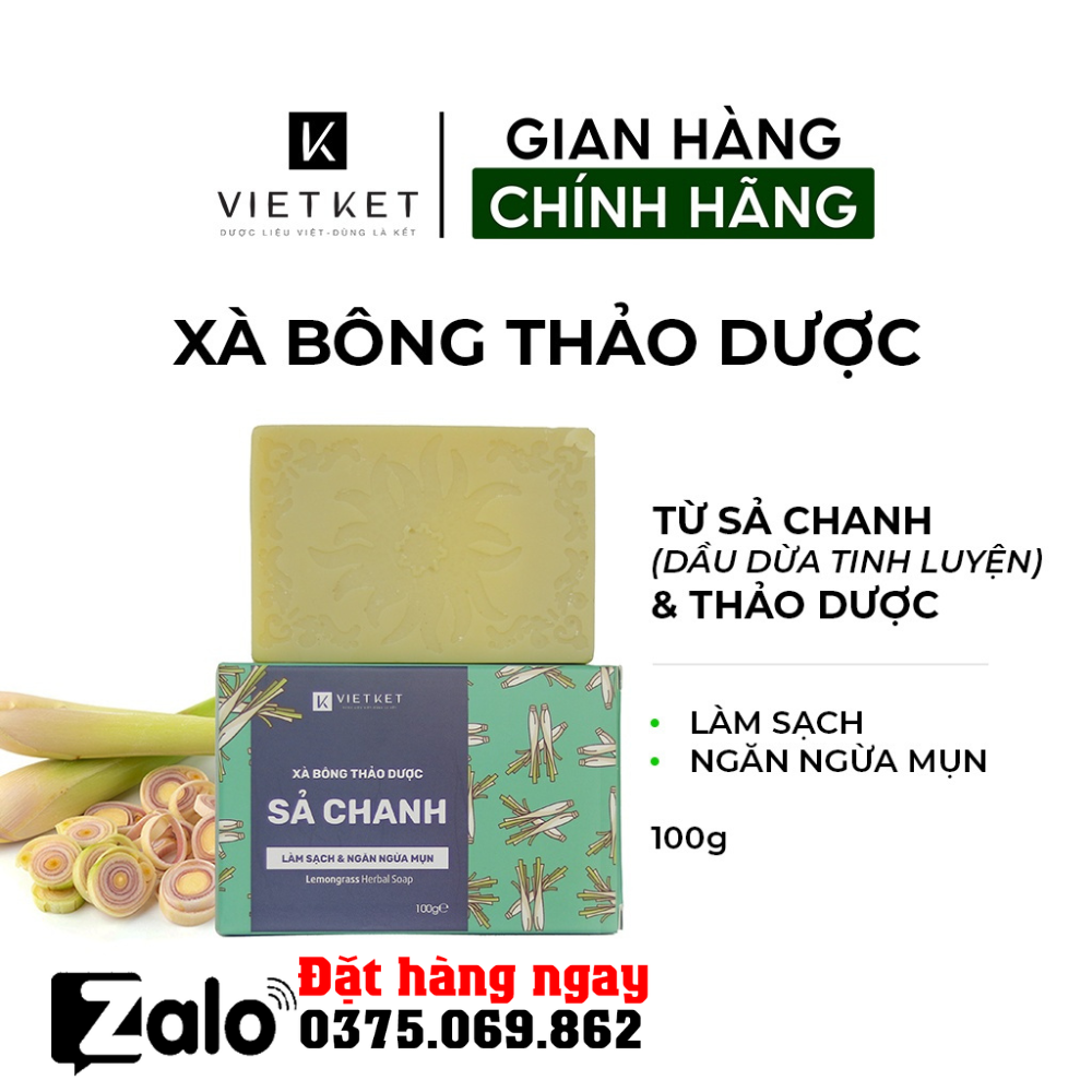 Xà bông thảo dược Sả chanh